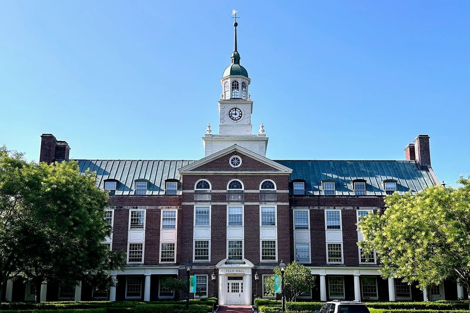 Fuld Hall on the campus of the Institute for Advanced Study in Princeton, New Jersey.