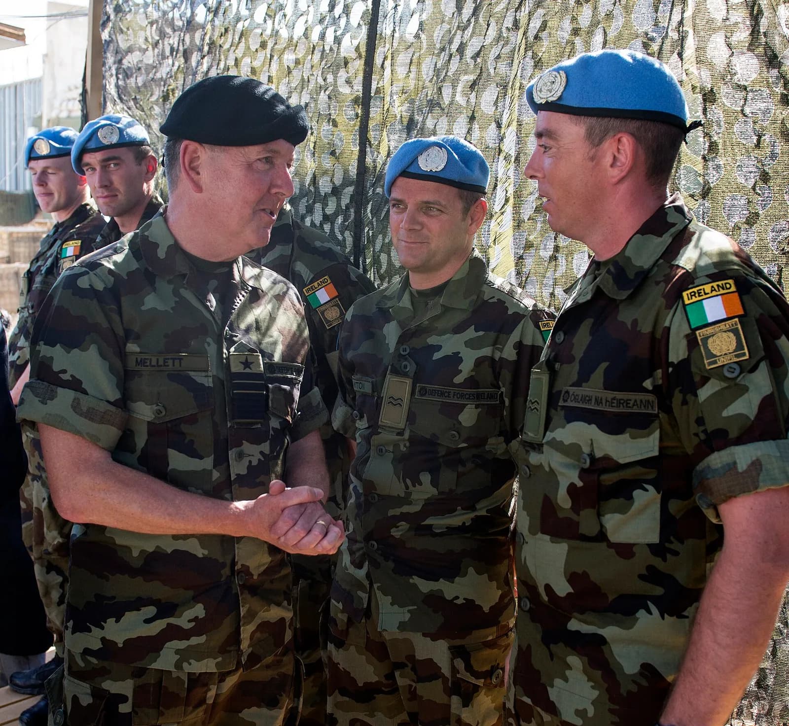 Irish Defence Forces Chief of Staff Vice Admiral Mark Mellett visits Irish troops in Lebanon.