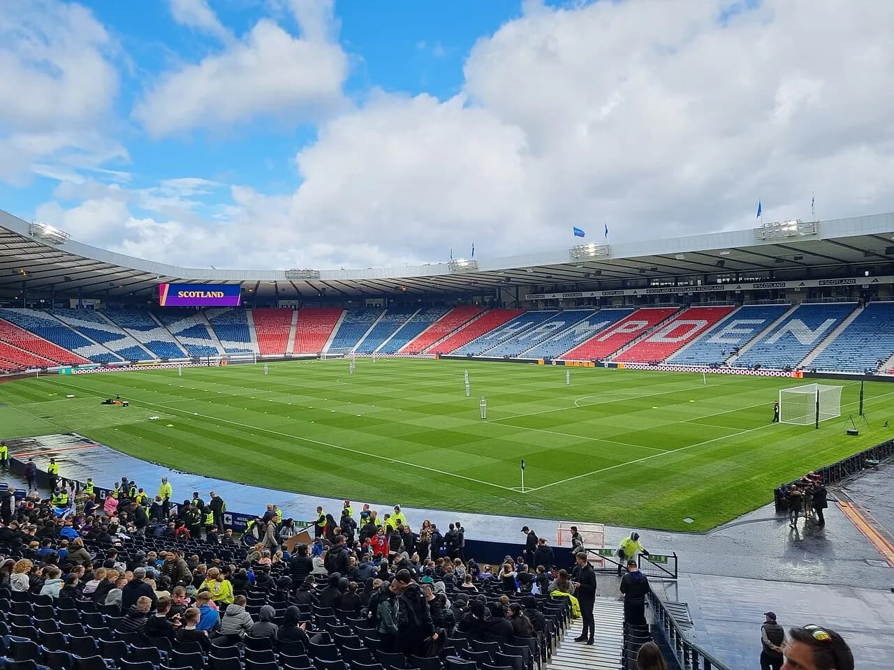 Hampden Park stadium in Glasgow, photographed in 2024