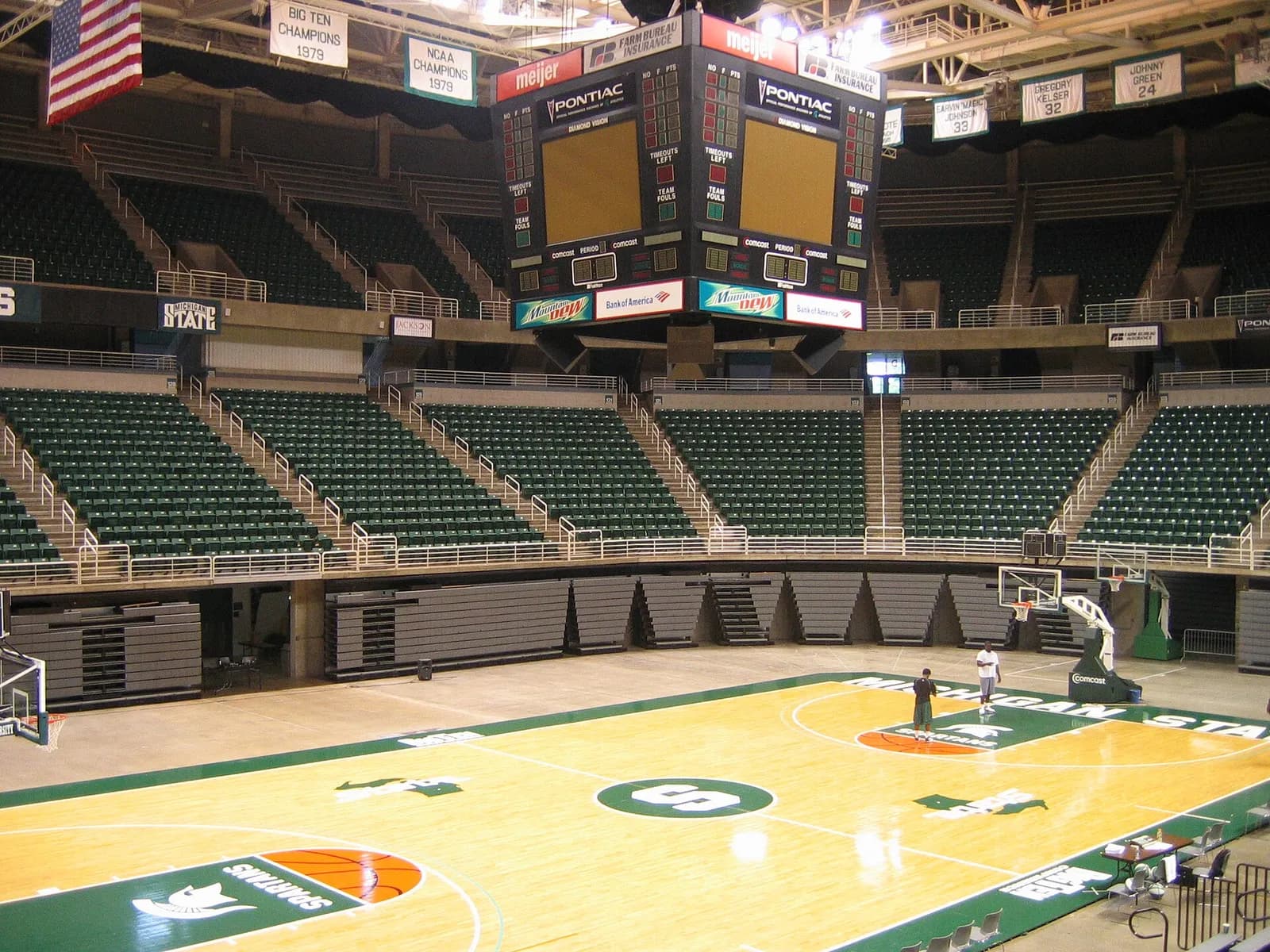 Interior of the Breslin Center, Michigan State’s basketball arena.