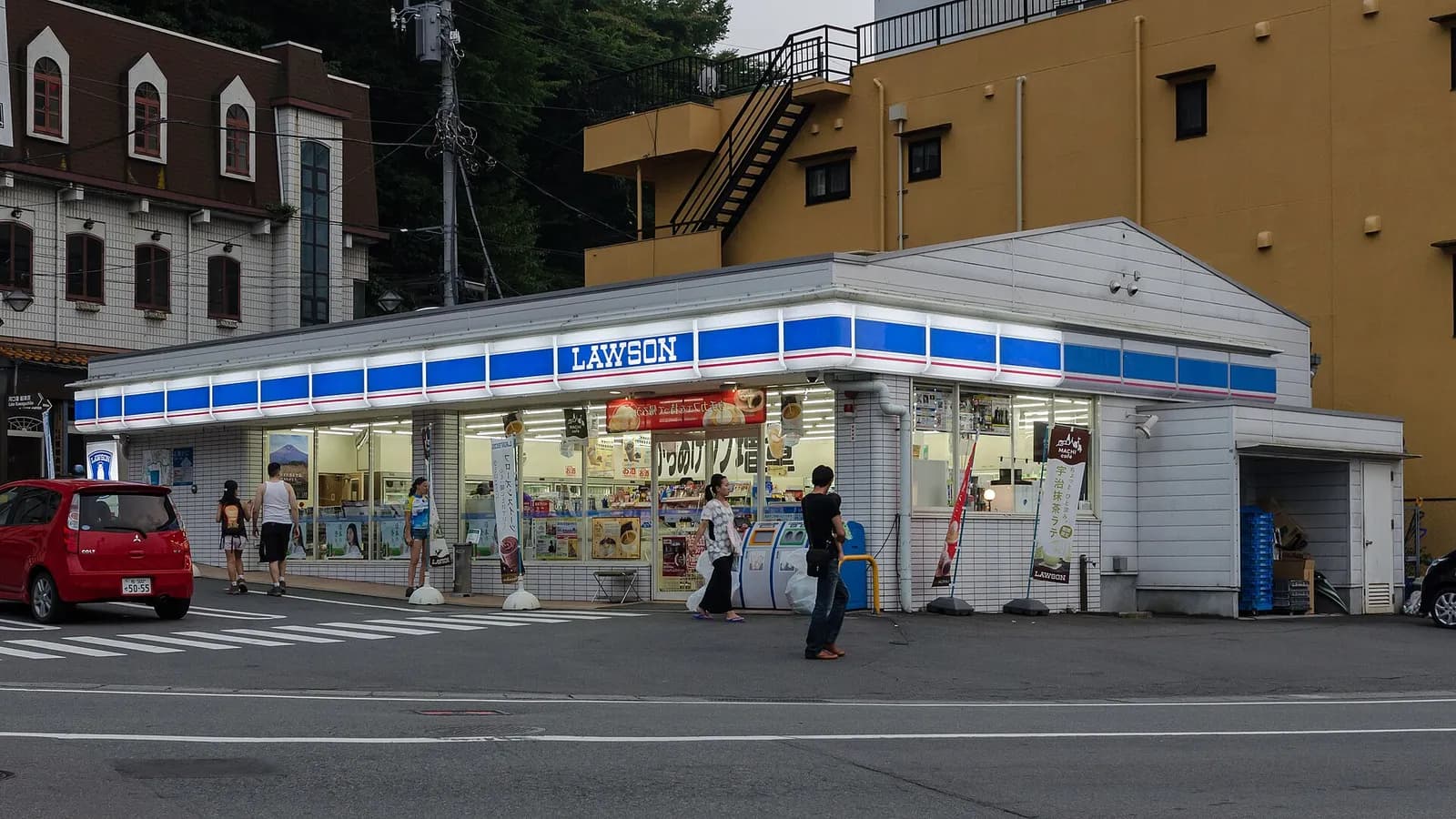 Lawson convenience store in Fujikawaguchiko, Yamanashi, Japan