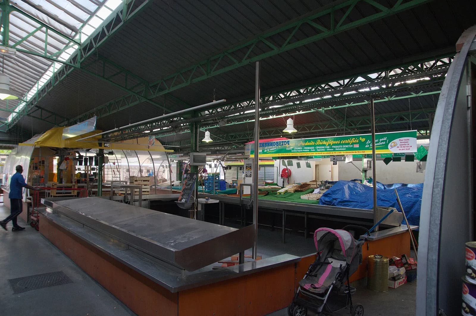 The Marché des Enfants-Rouges in Paris after closing on a Sunday afternoon.