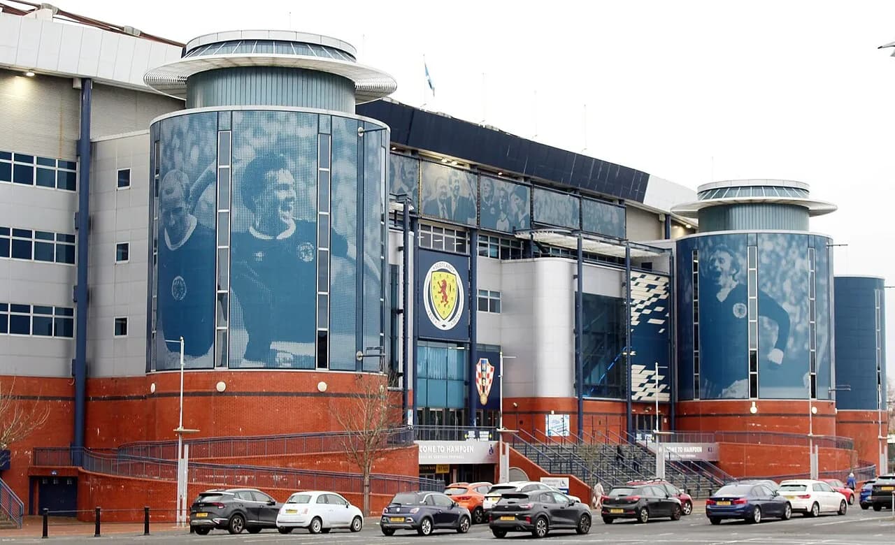 Hampden Park Stadium in Glasgow, Scotland