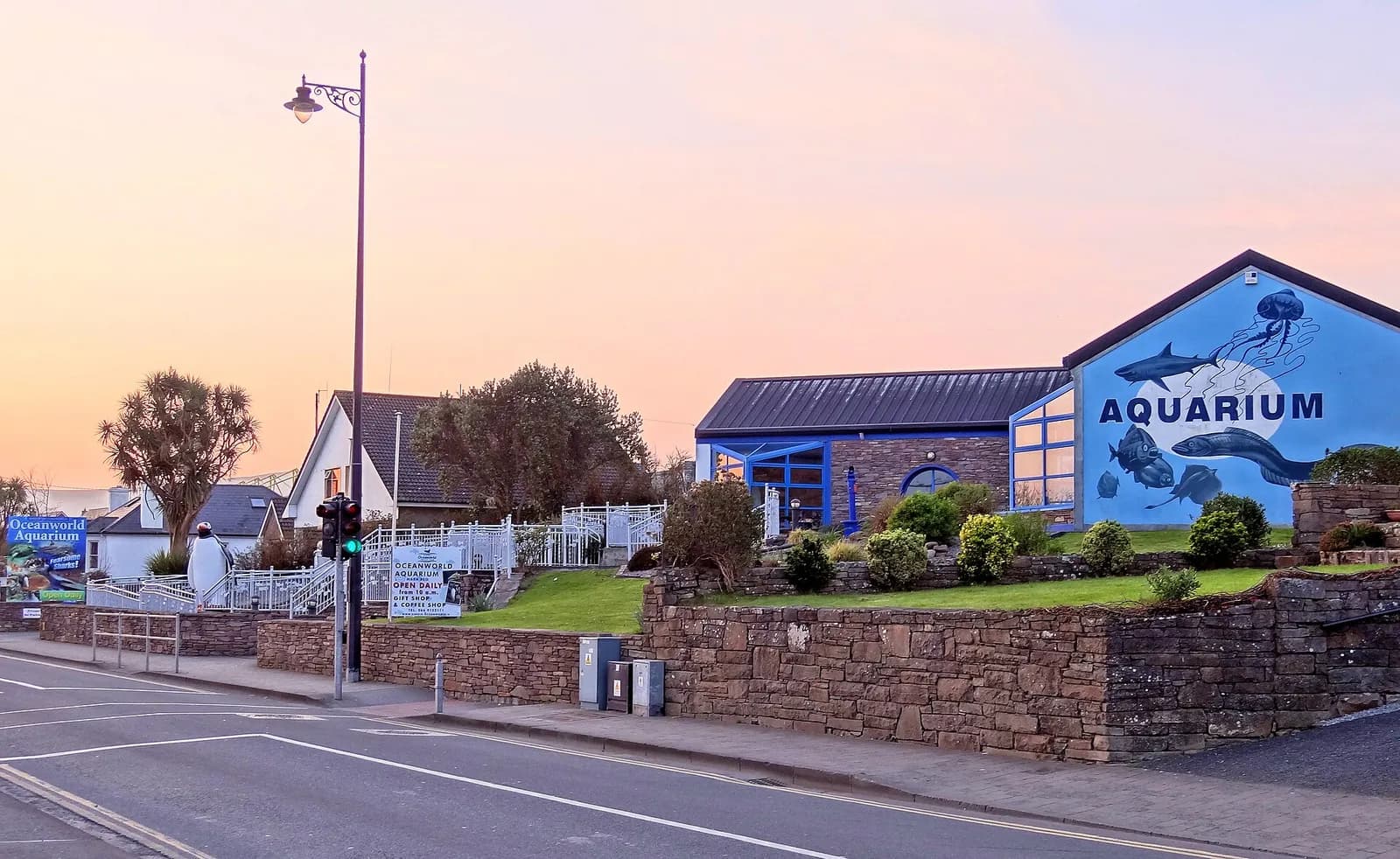Exterior of Oceanworld Aquarium in Dingle, Ireland.