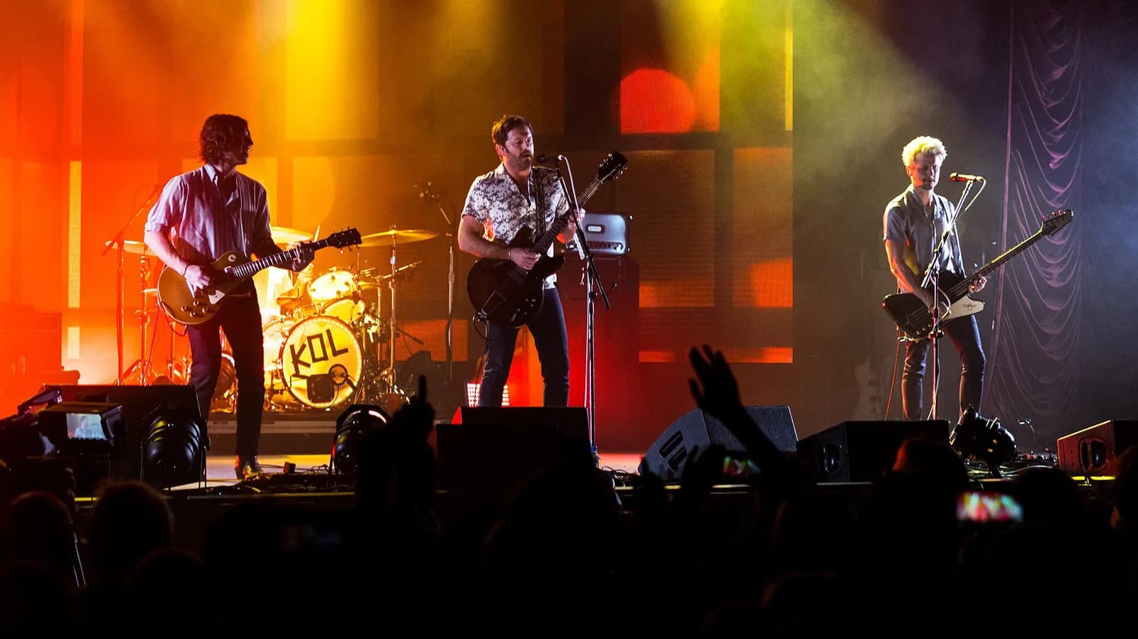 Kings of Leon performing at Sheffield Arena in 2017