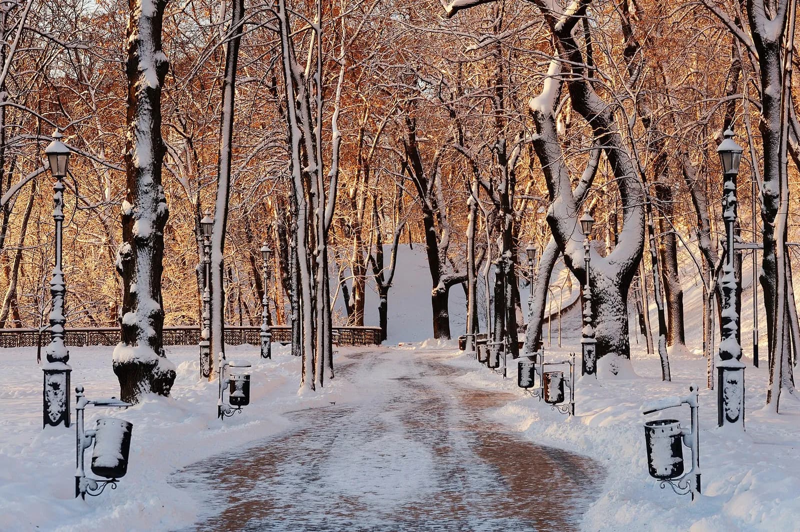 View of Saint Volodymyr Hill in Kyiv, Ukraine.