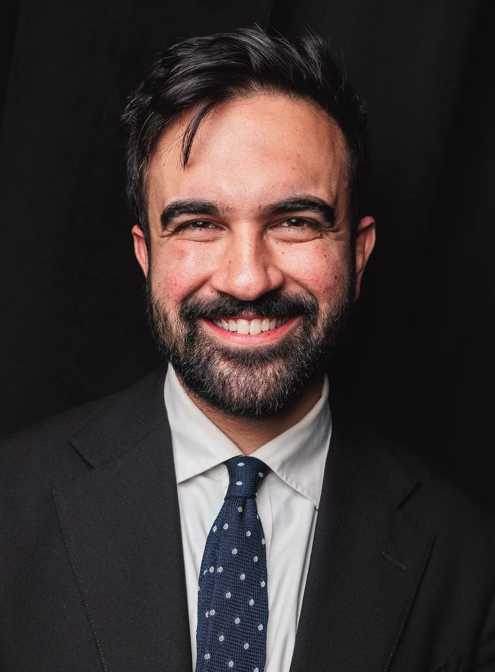 Zohran Mamdani at a comedy show in New York City.
