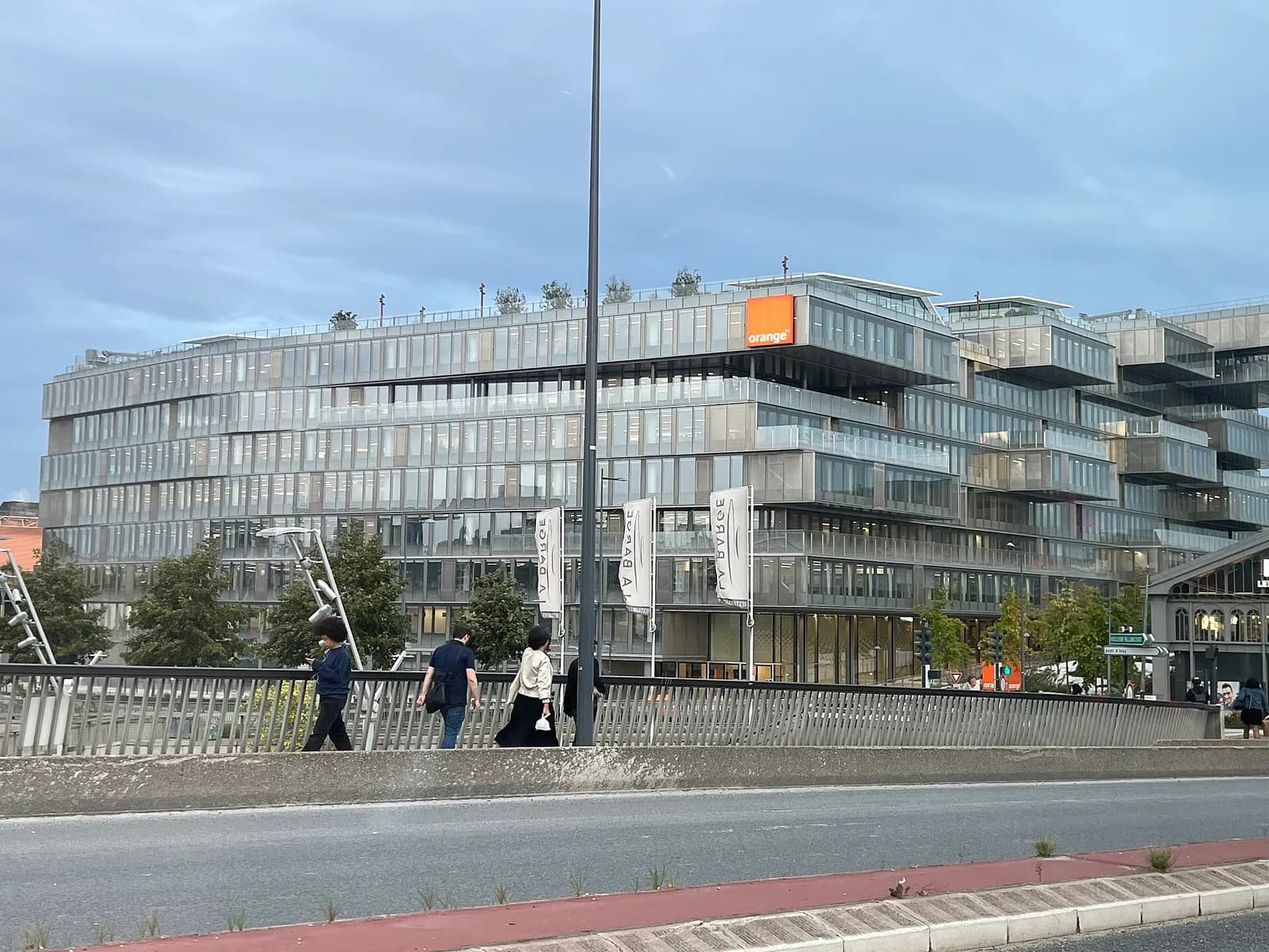 Exterior of Orange S.A.’s headquarters in Issy-les-Moulineaux, France.