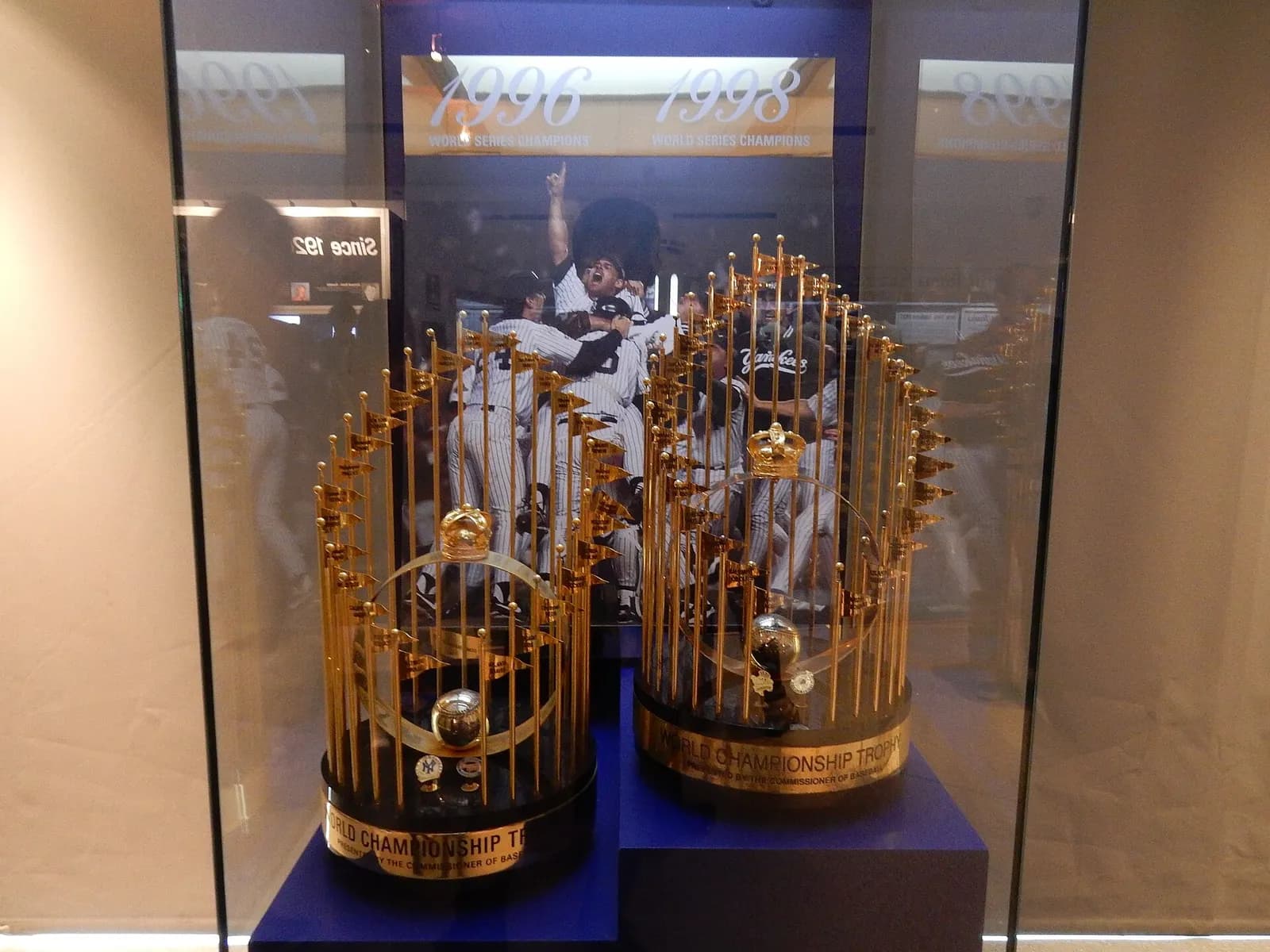 Display at the New York Yankees Museum inside Yankee Stadium in the Bronx.