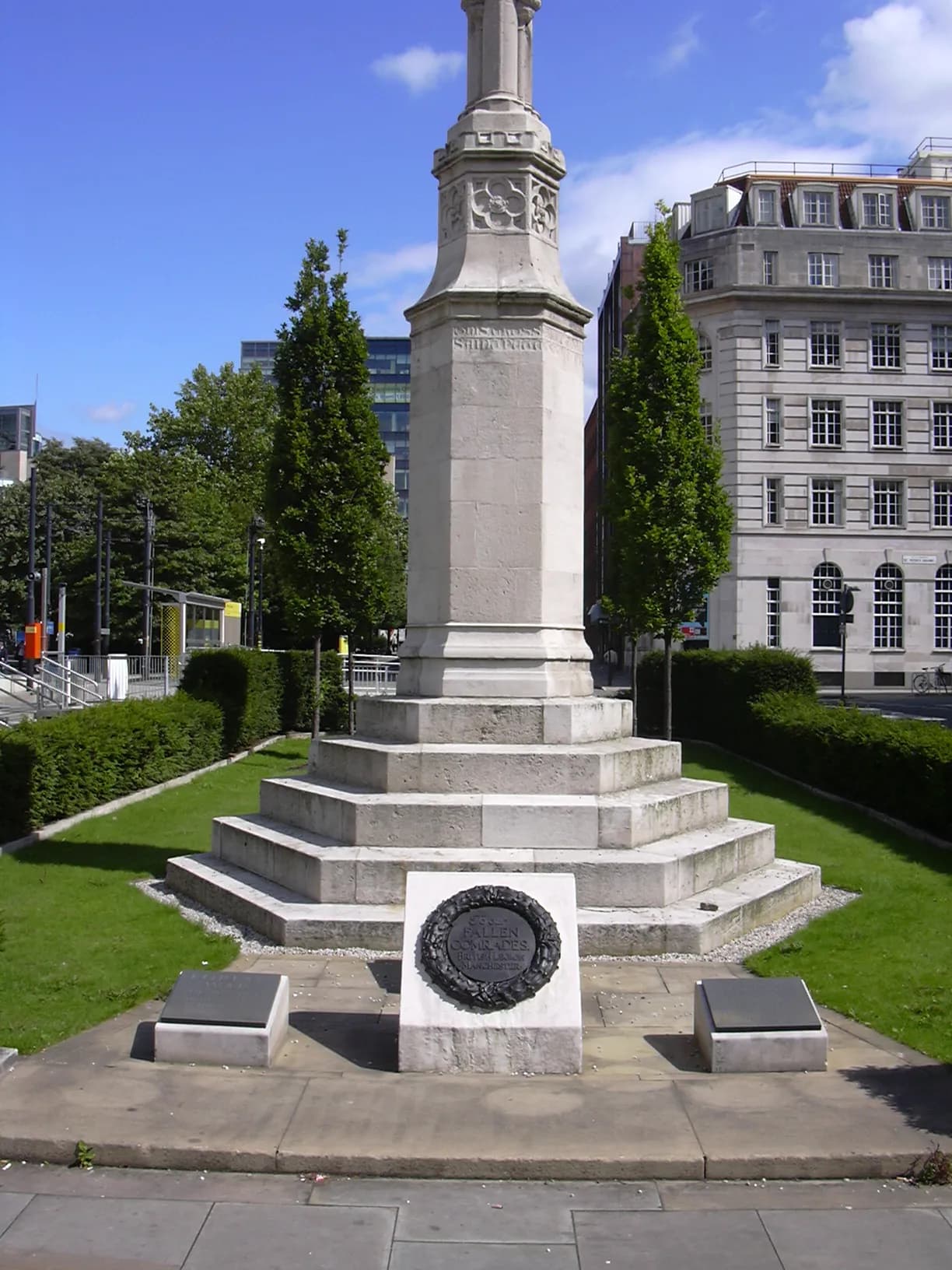 St Peter’s Cross in St Peter’s Square, Manchester.