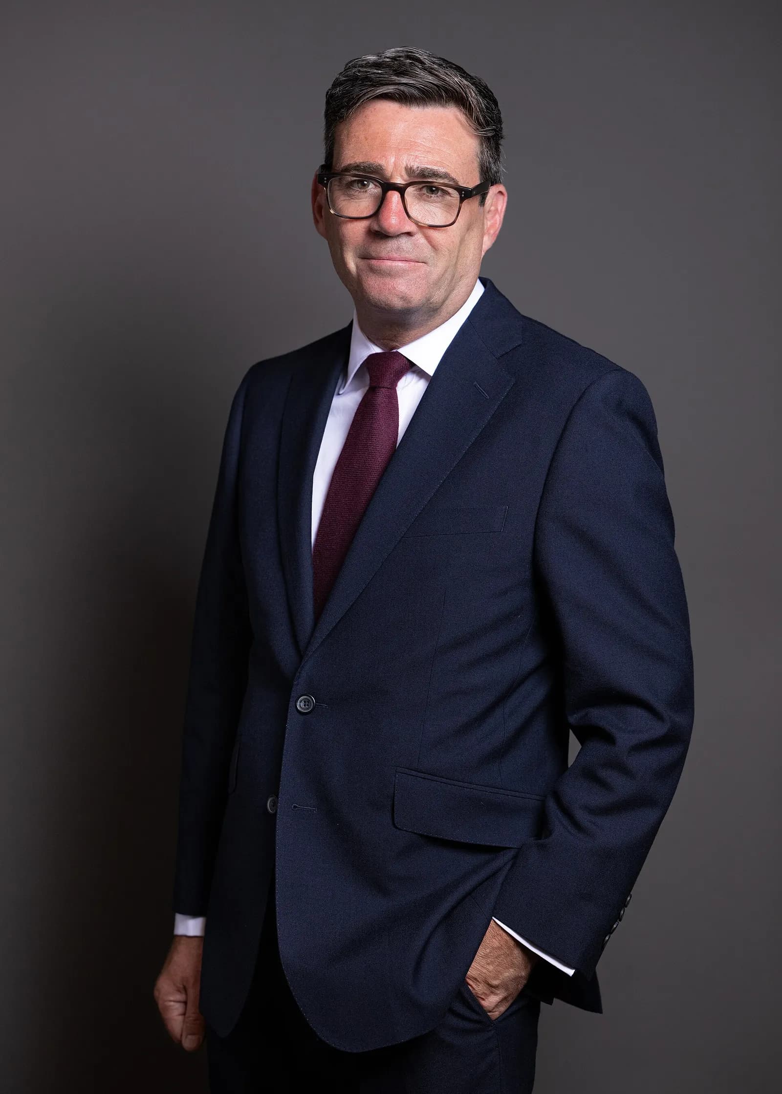 Official portrait of Andy Burnham in 2026.