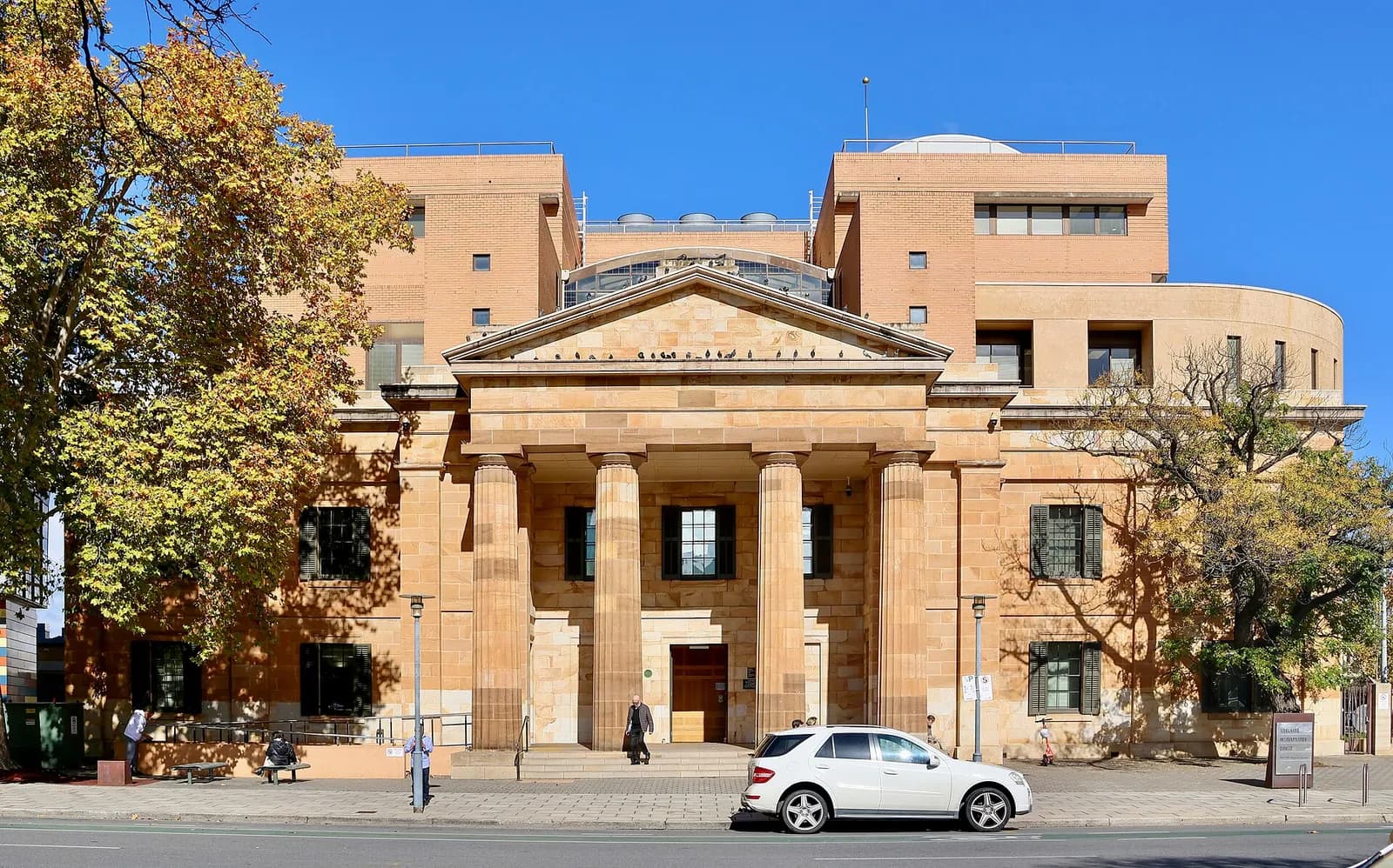 Adelaide Magistrates Court building viewed from Victoria Square.