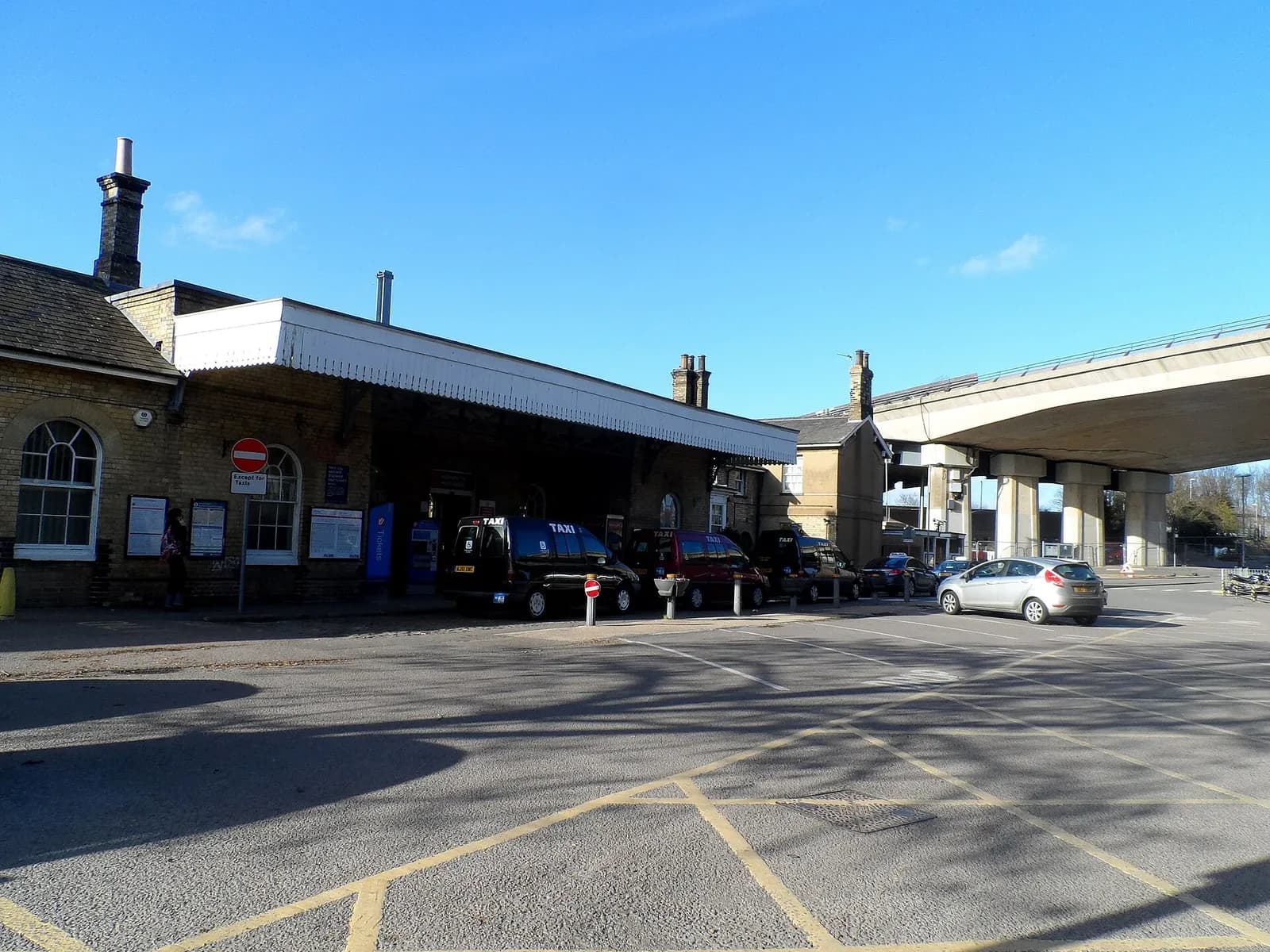 Huntingdon railway station in Huntingdon, Cambridgeshire.