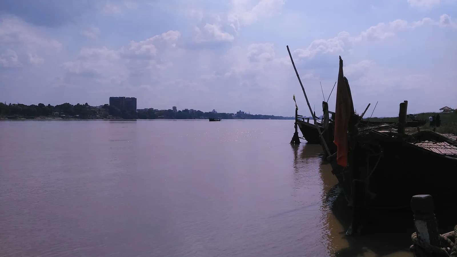 View of the Ganga in Patna, Bihar.