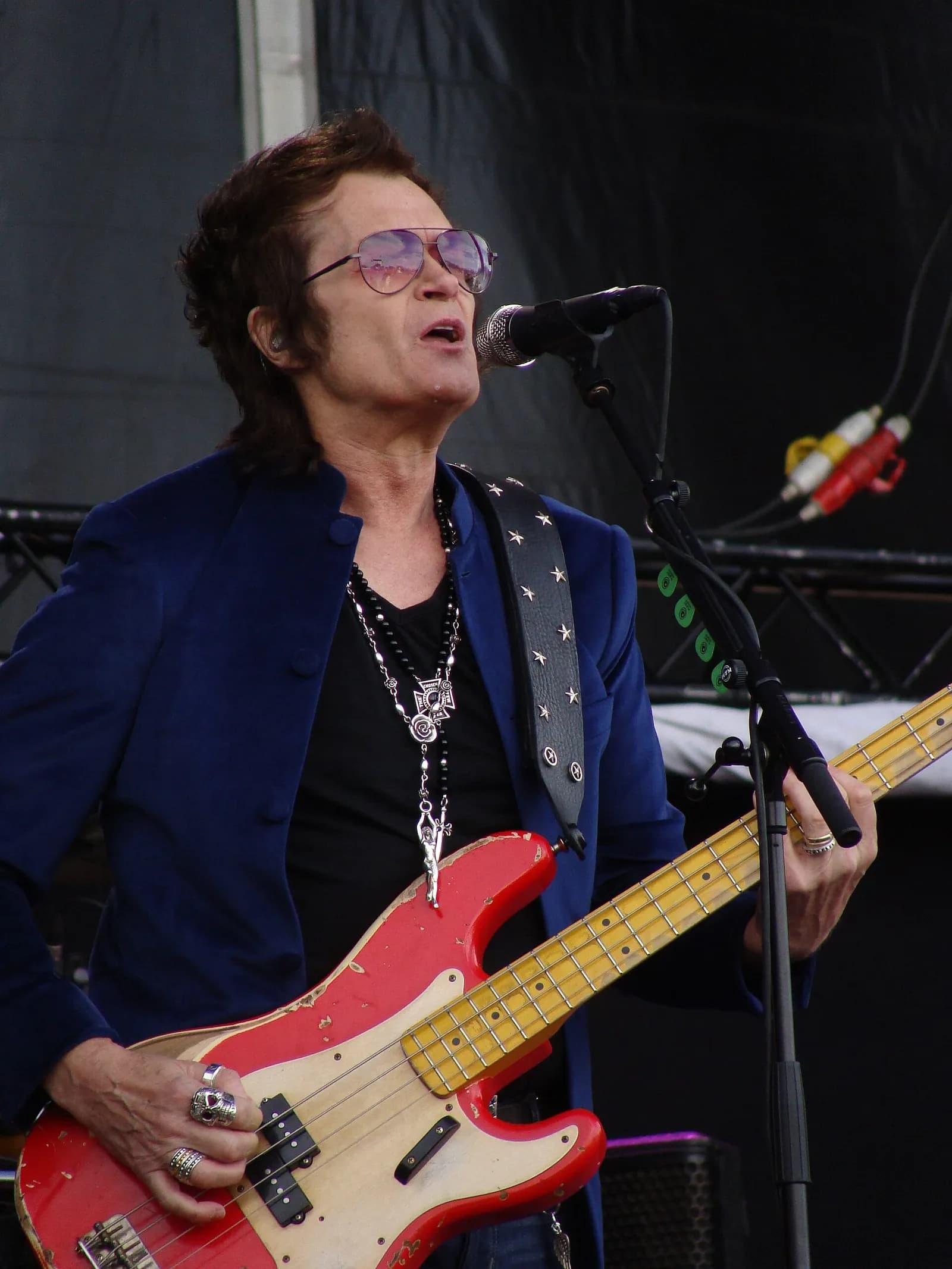 Glenn Hughes performing live with Black Country Communion.