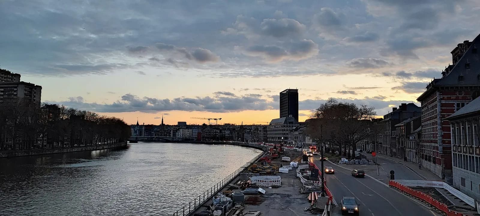 Landscape view of Liège, Belgium.