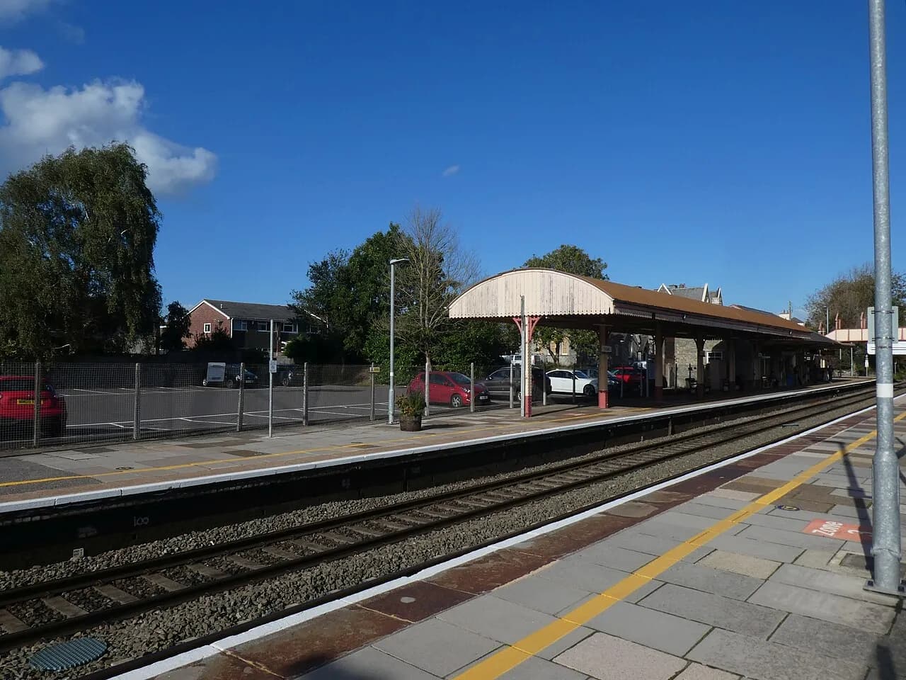 Yatton railway station in North Somerset