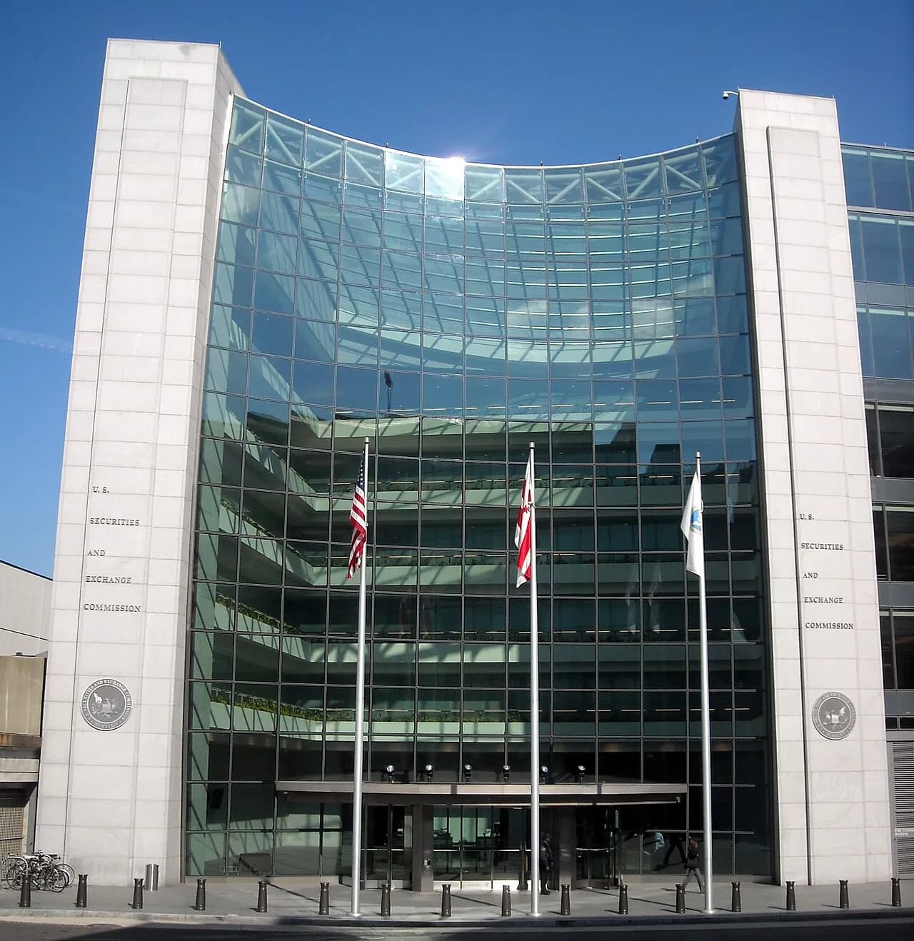 Exterior of the U.S. Securities and Exchange Commission headquarters in Washington, D.C.