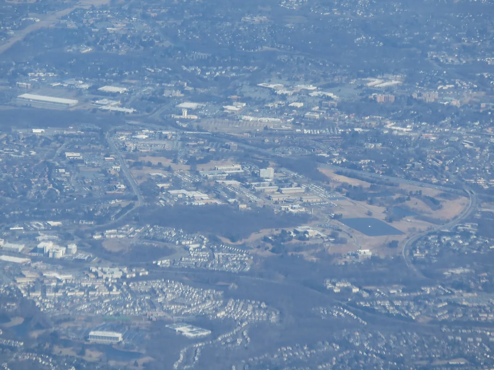 Aerial view of the U.S. National Institute of Standards and Technology campus in Gaithersburg, Maryland.