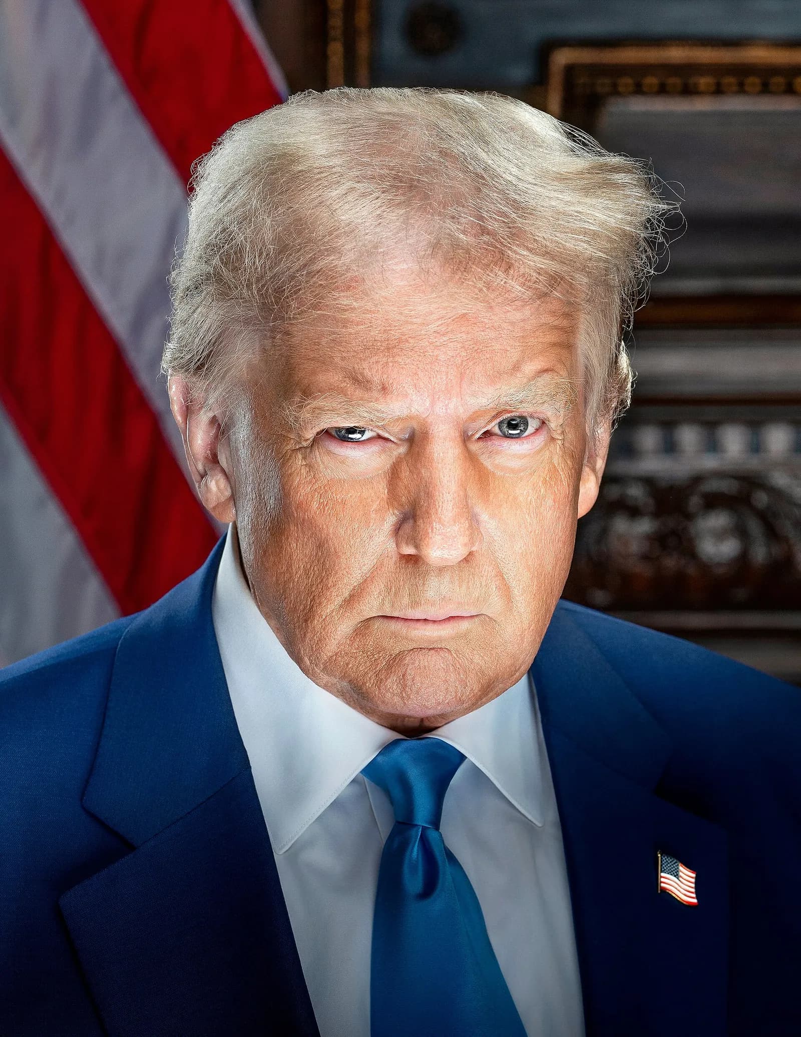 Official portrait of Donald Trump from 2025