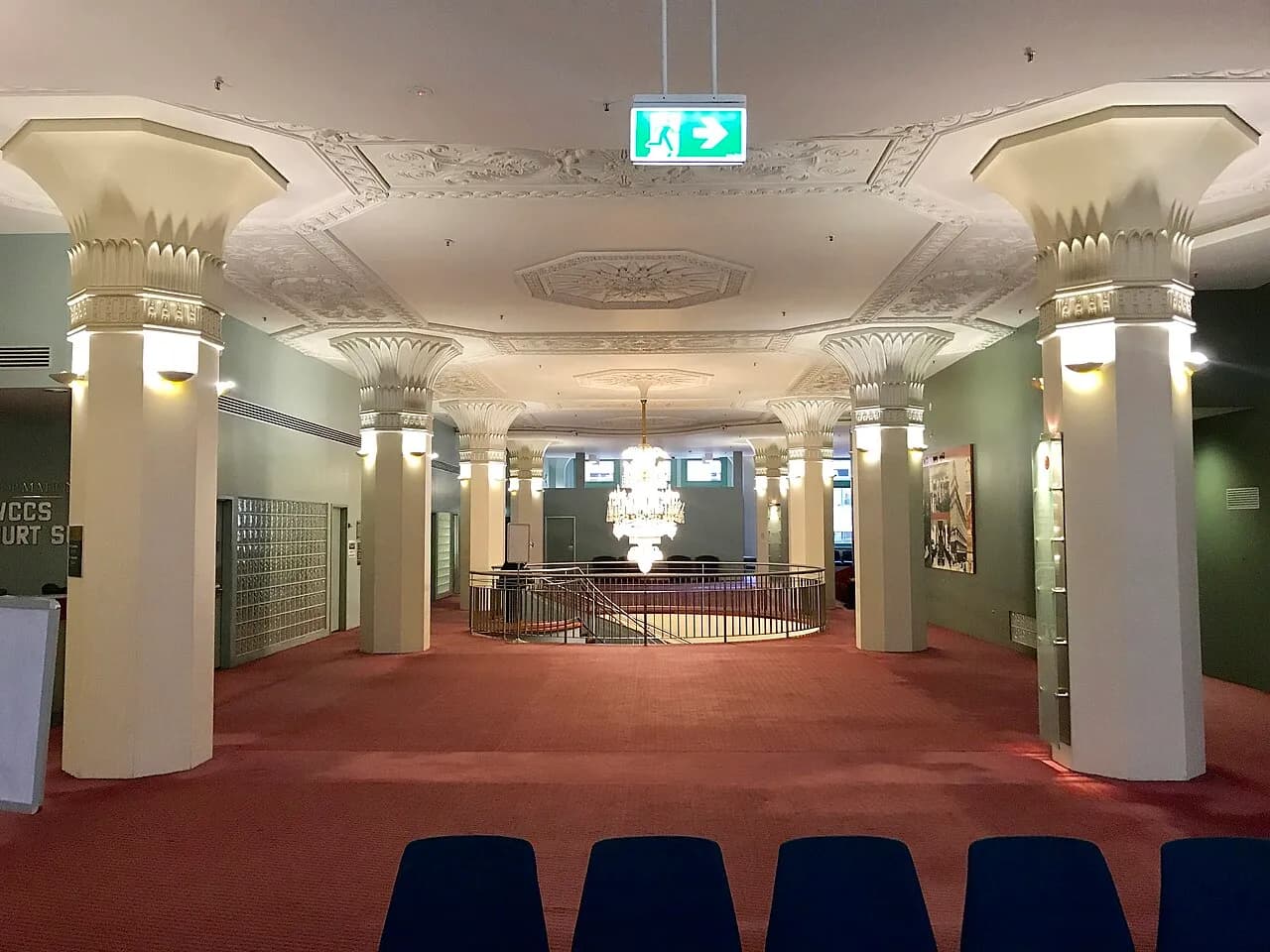 Public foyer inside the Downing Centre courthouse in Sydney