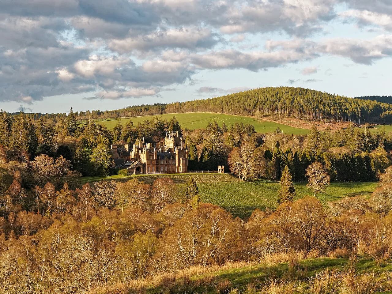 Ardross Castle in the Scottish Highlands, photographed in 2015