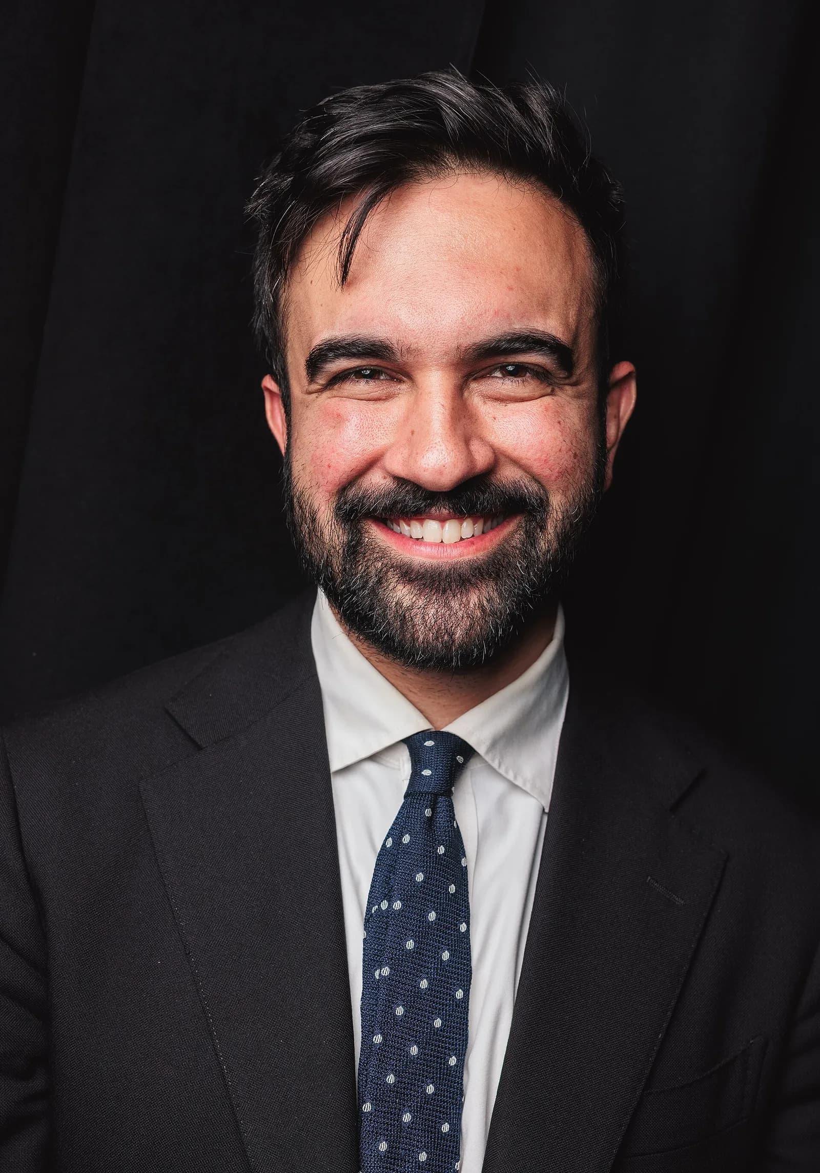 Zohran Mamdani at a comedy show in New York City in May 2025
