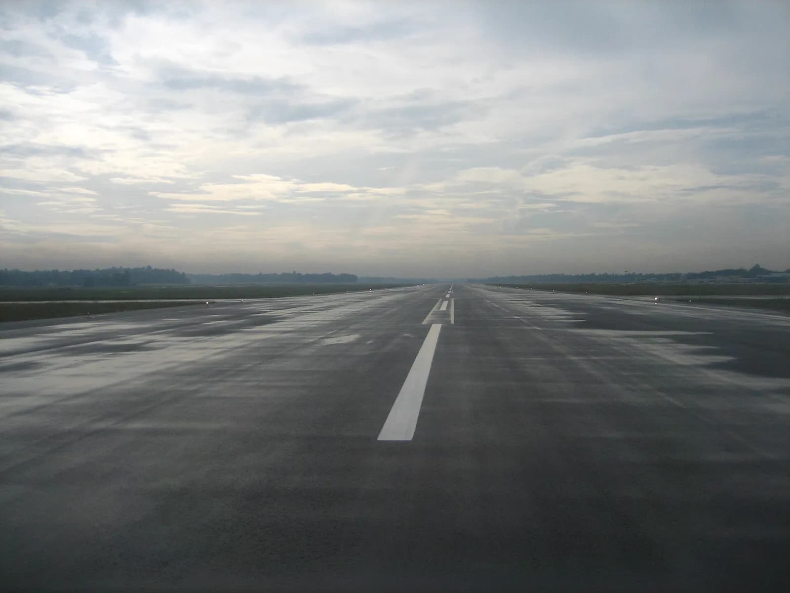 Runway at Thiruvananthapuram International Airport.
