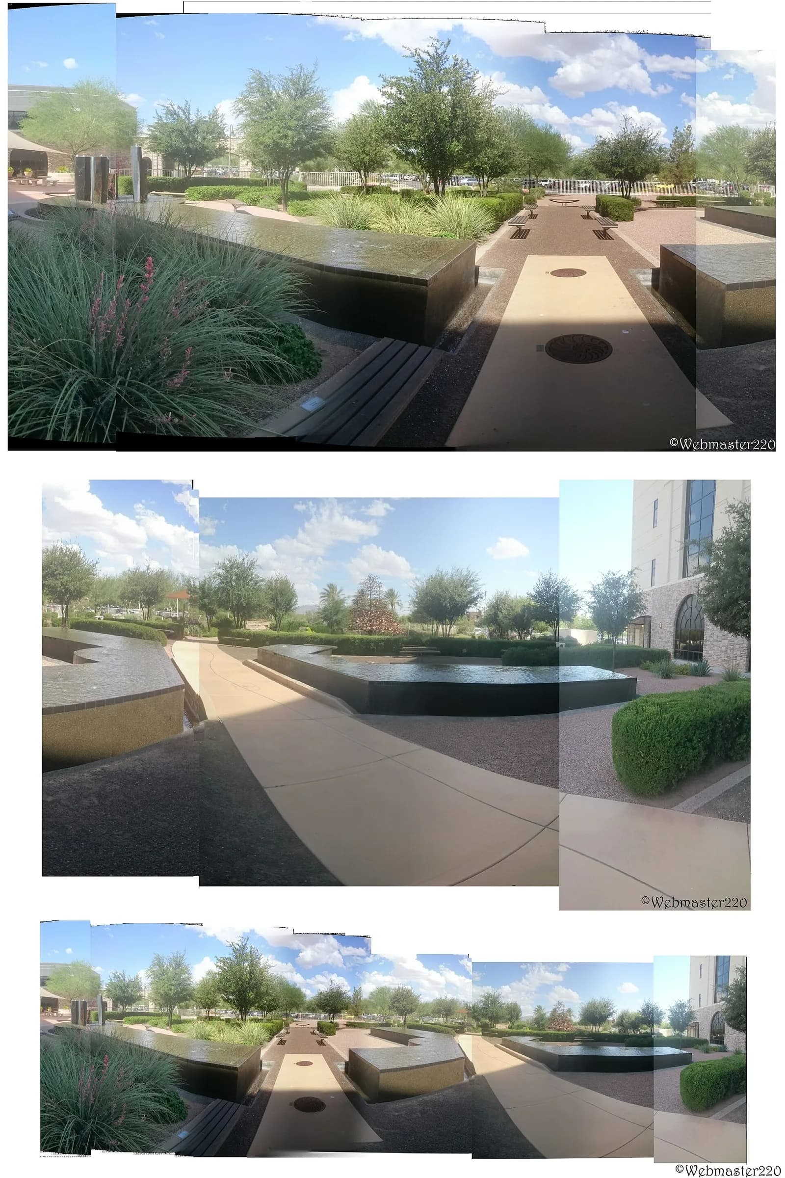 Healing garden at Dignity Health Mercy Gilbert Medical Center in Gilbert, Arizona.