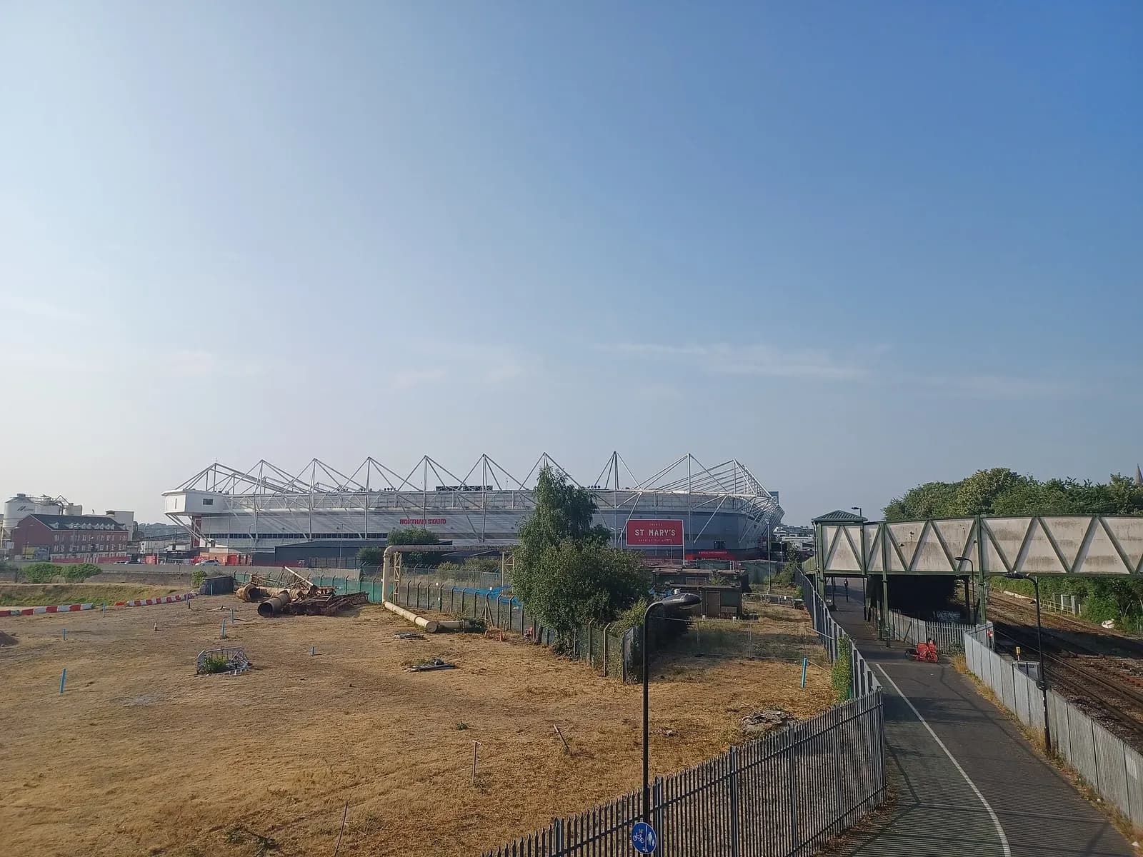 St Mary's Stadium, home of Southampton FC, in Southampton, England.