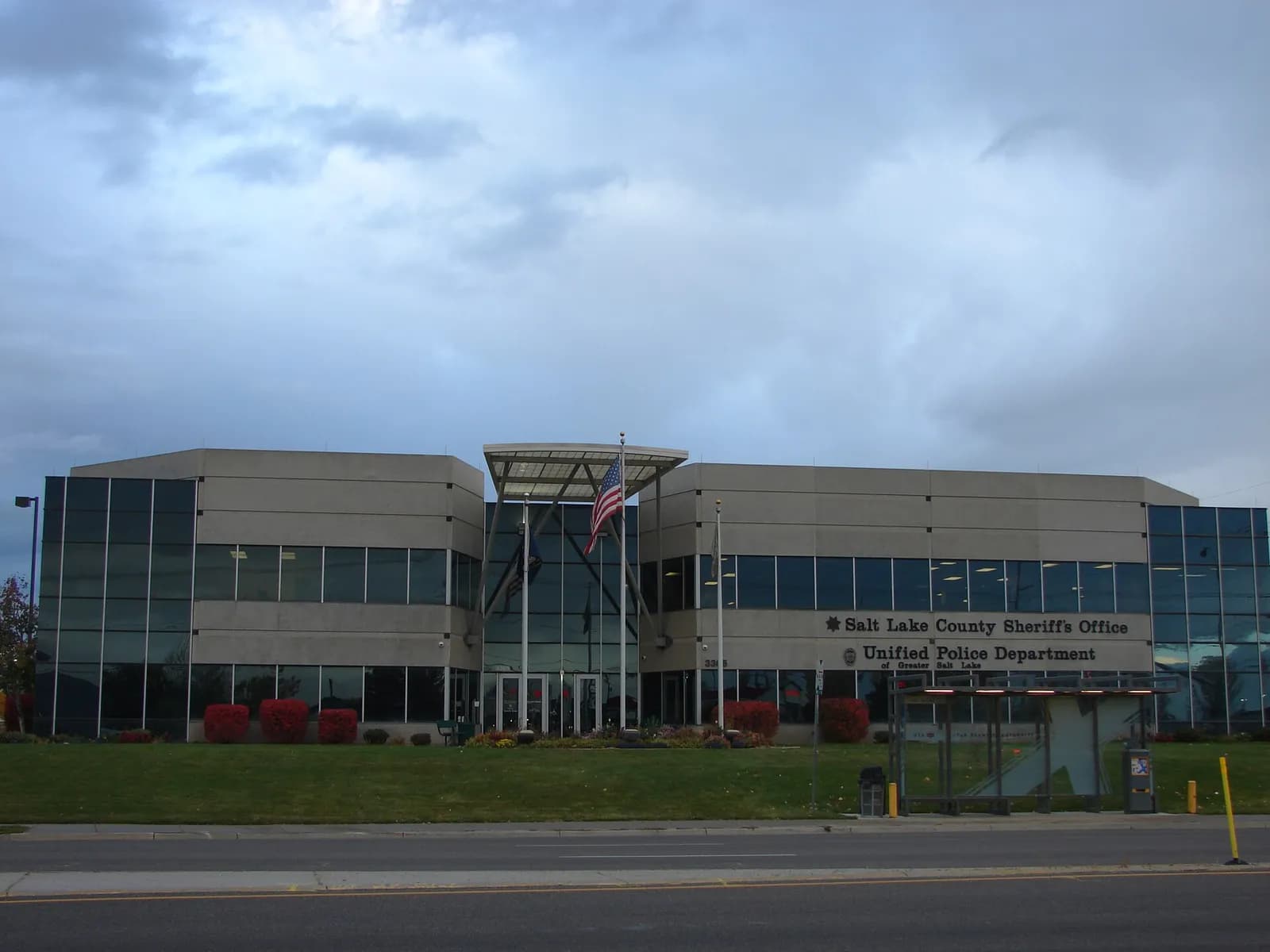 Exterior of the Salt Lake County Sheriff's Office and Unified Police Department headquarters.