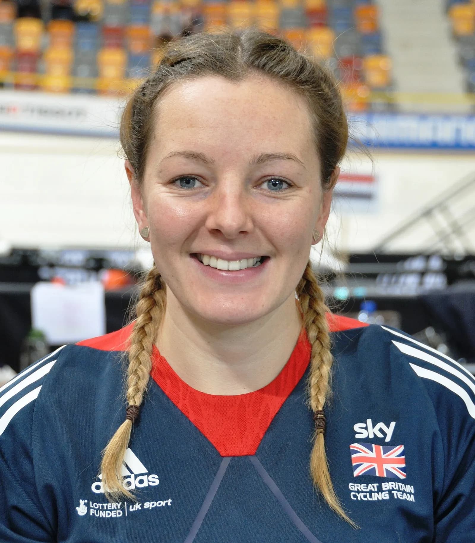 Katy Marchant at the 2016–17 UCI Track World Cup in Apeldoorn
