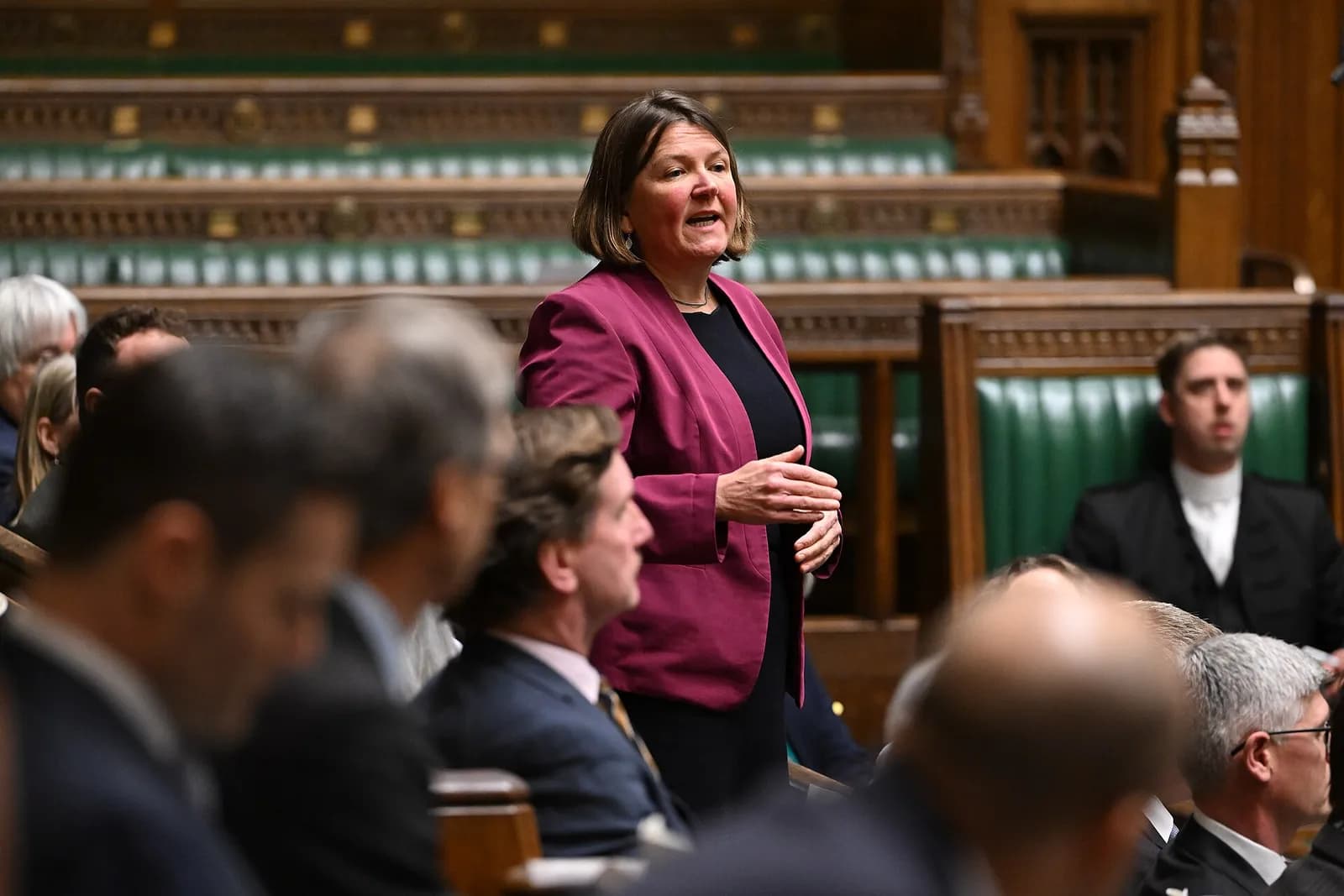 Ellie Chowns MP speaking in the House of Commons.