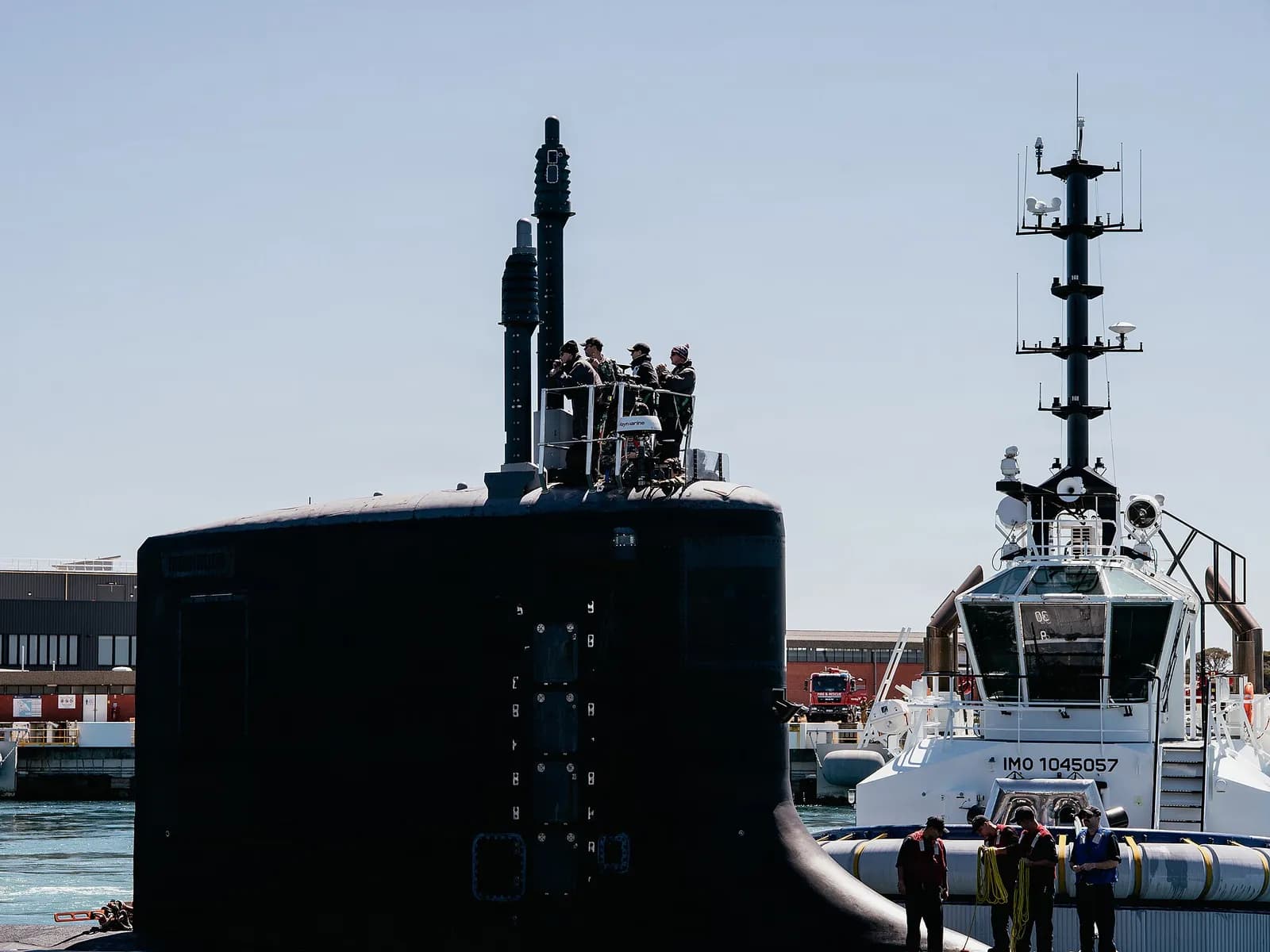 Virginia-class submarine USS Colorado at HMAS Stirling.
