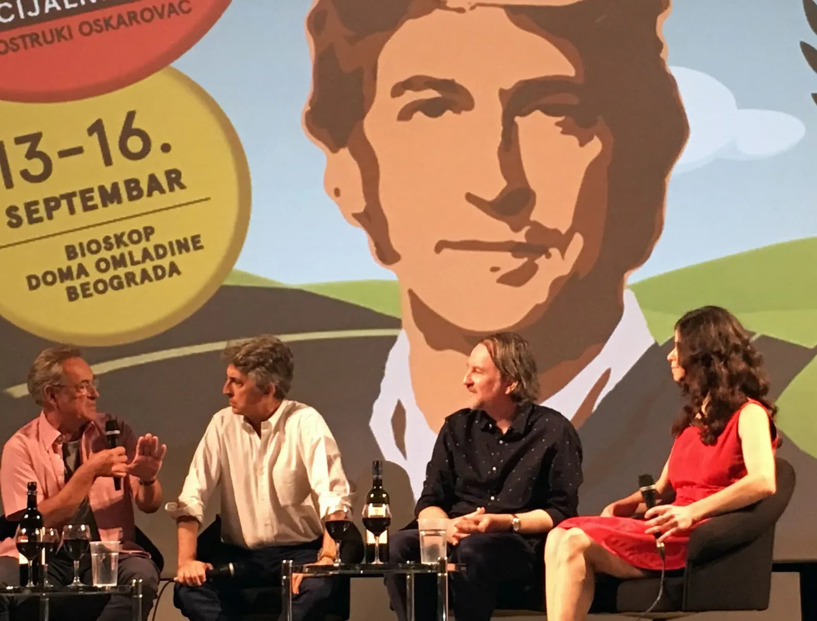 Film director Alexander Payne at the Dom Omladine in Belgrade.