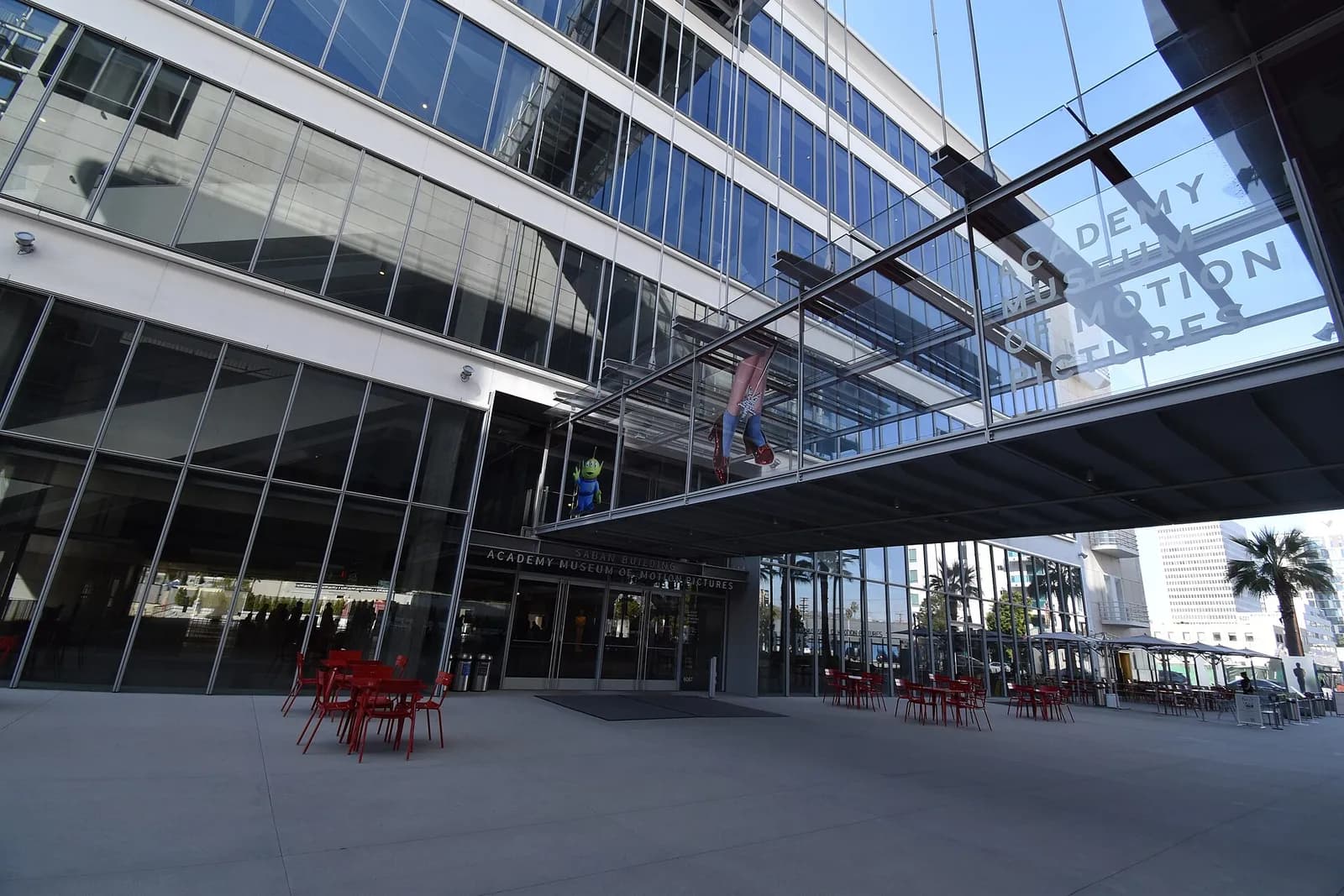 Exterior of the Academy Museum of Motion Pictures in Los Angeles.