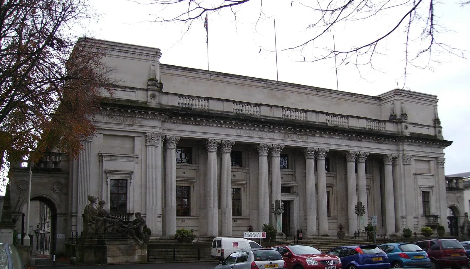 Cardiff University's Glamorgan Building in Cathays Park, Cardiff.