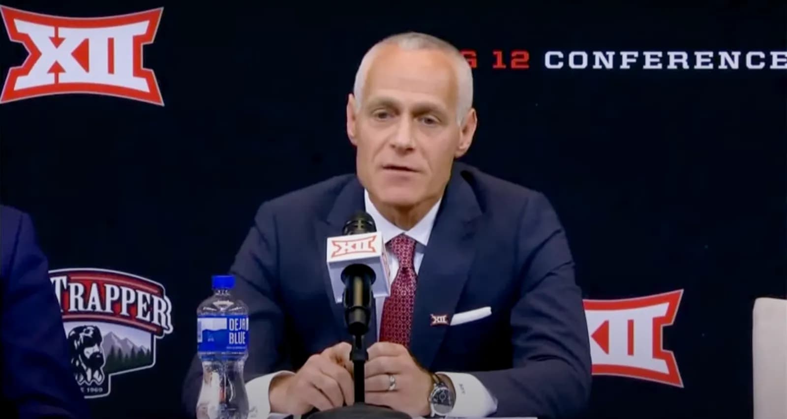Big 12 commissioner Brett Yormark at a media day