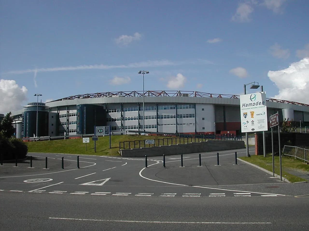 View of Hampden Park football stadium in Glasgow