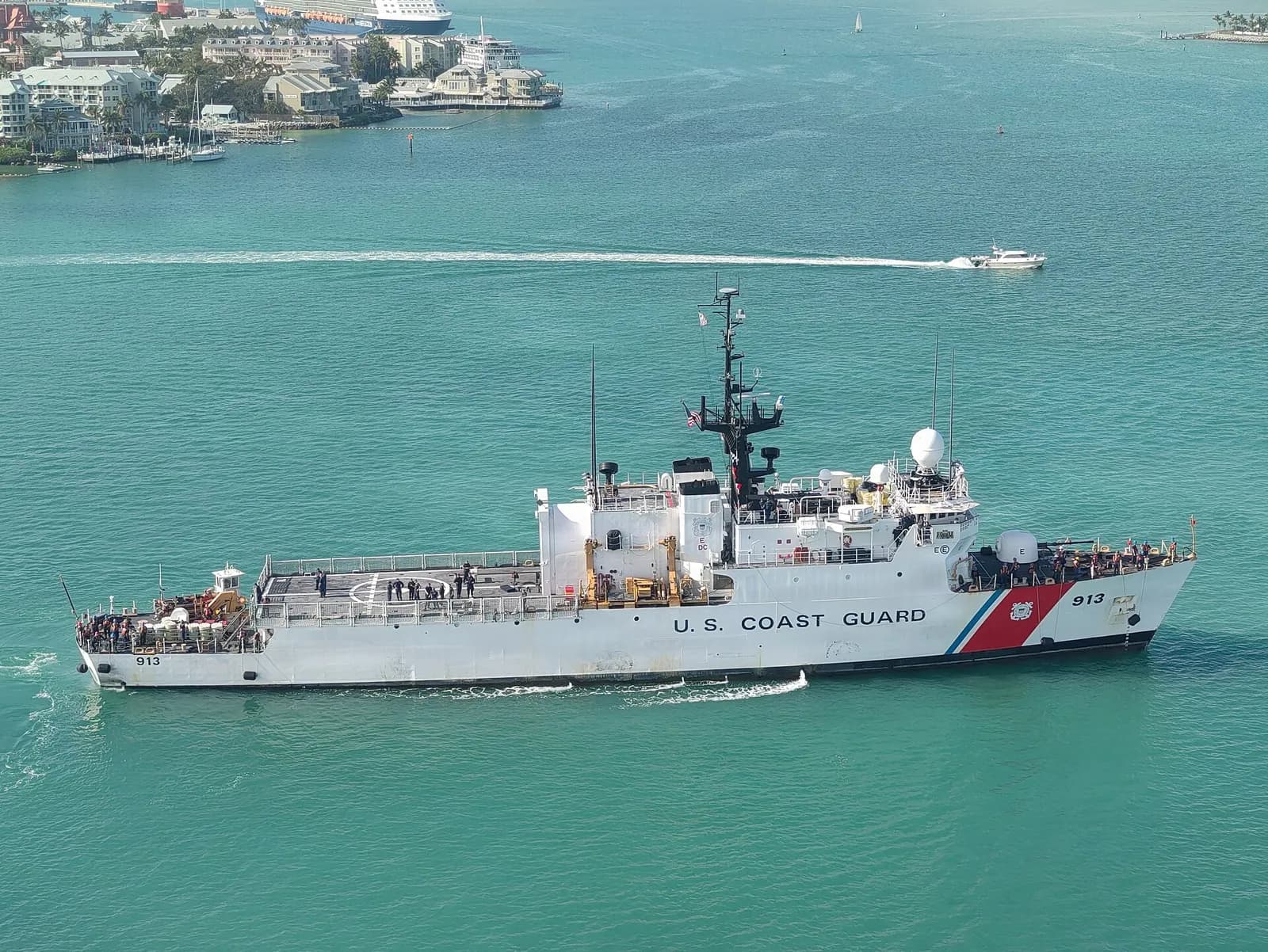 Coast Guard Cutter Mohawk underway near Key West, Florida.