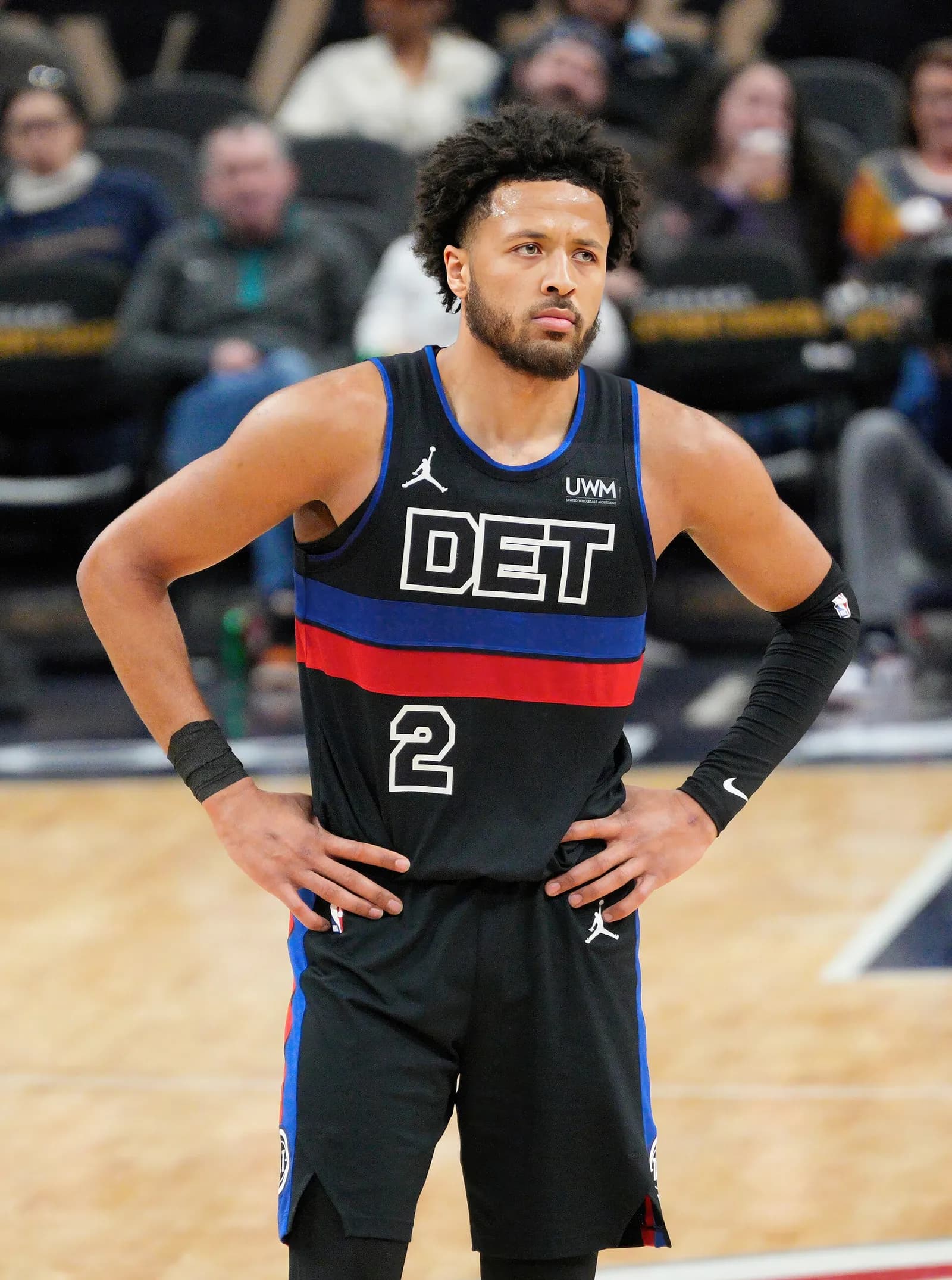 Cade Cunningham with the Detroit Pistons in 2024.