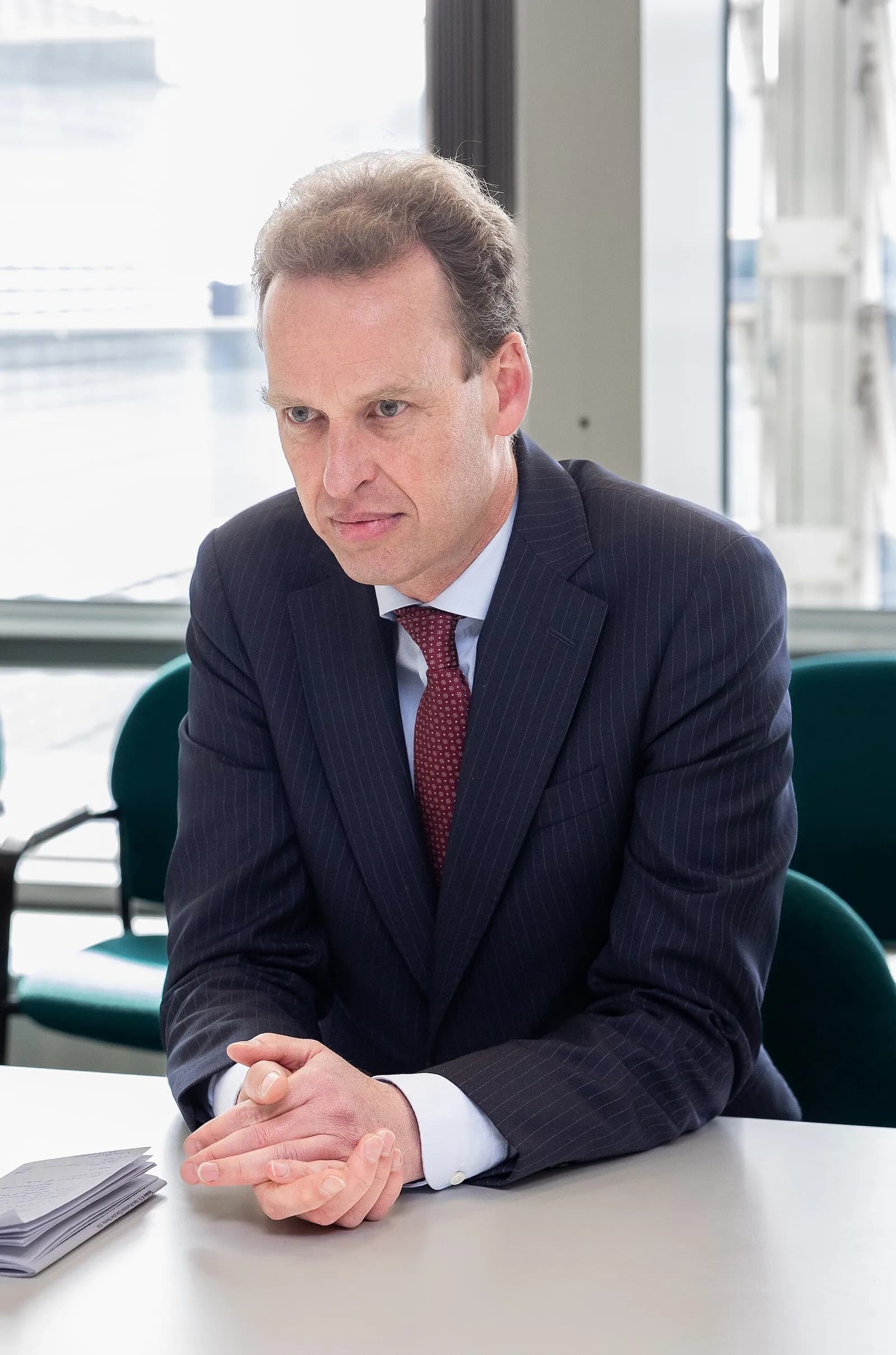 Frank Elderson photographed during a 2023 visit to the European Commission