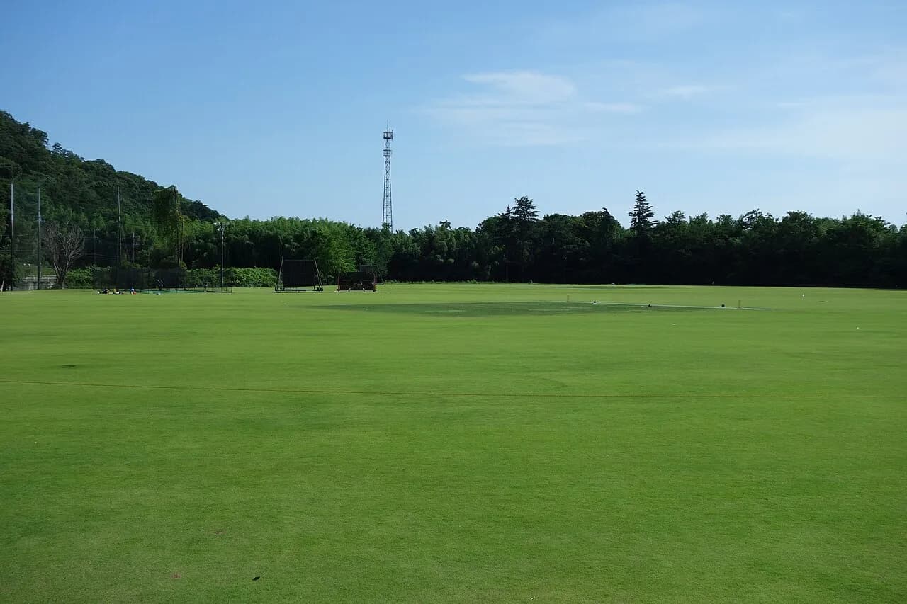 Cricket ground at Sano in Tochigi Prefecture, Japan, photographed in 2023