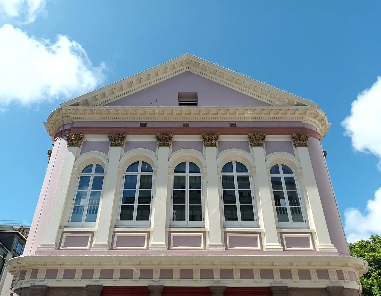 Exterior of the States Building in St Helier, Jersey