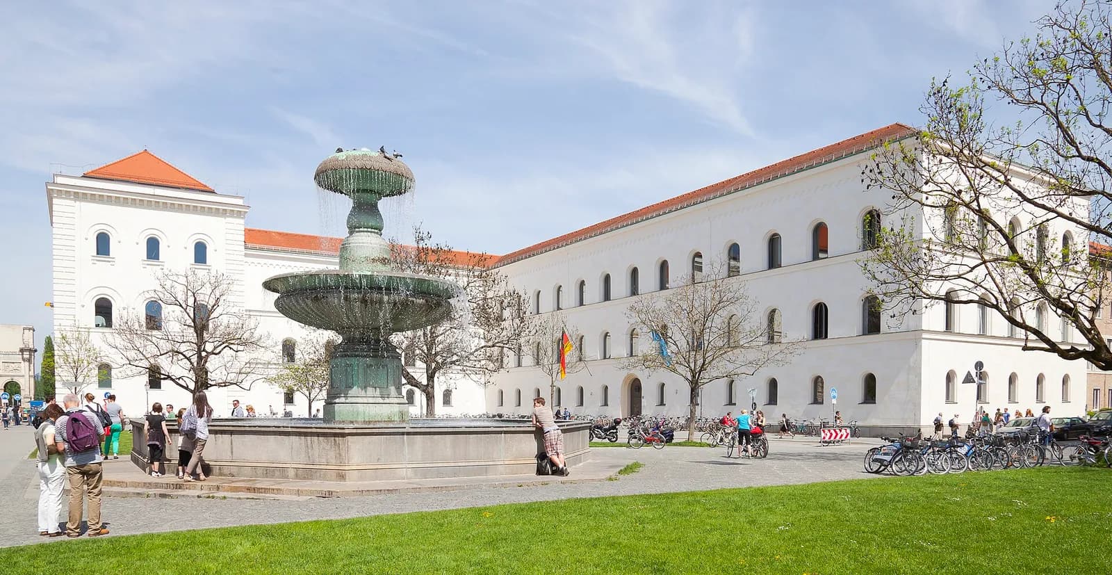 Main building of Ludwig Maximilian University of Munich in Munich, Germany.