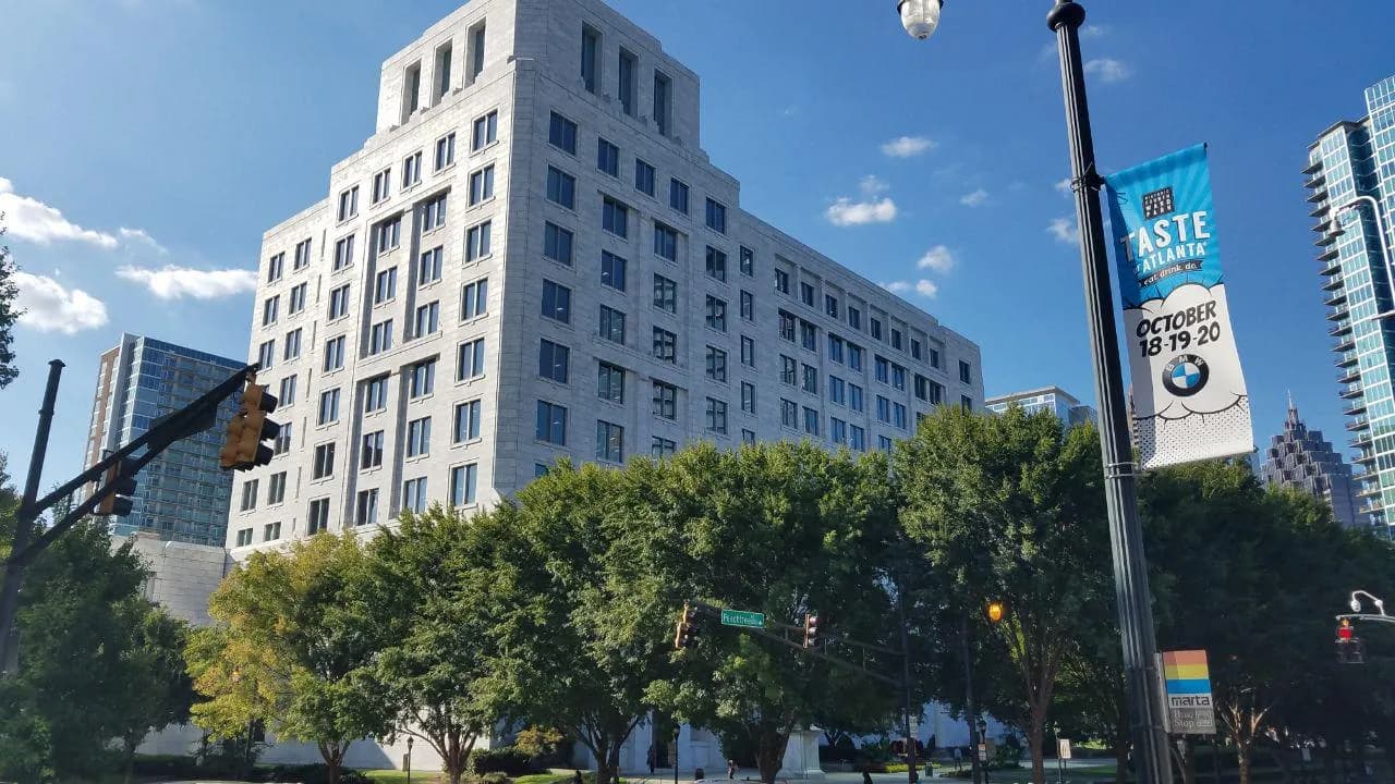 Exterior of the Federal Reserve Bank of Atlanta headquarters.
