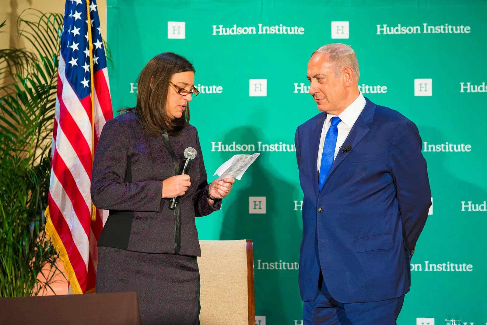 Benjamin Netanyahu at the Hudson Institute’s Herman Kahn Award event.