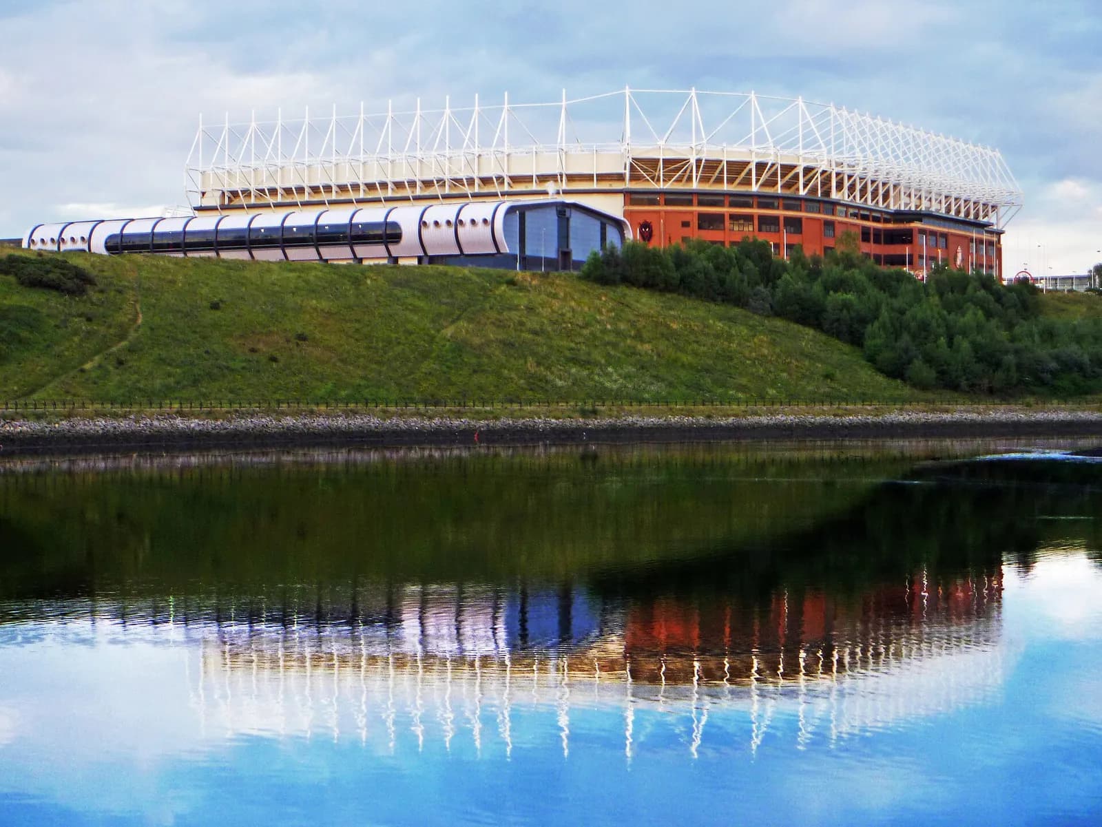 The Stadium of Light beside the River Wear in Sunderland.
