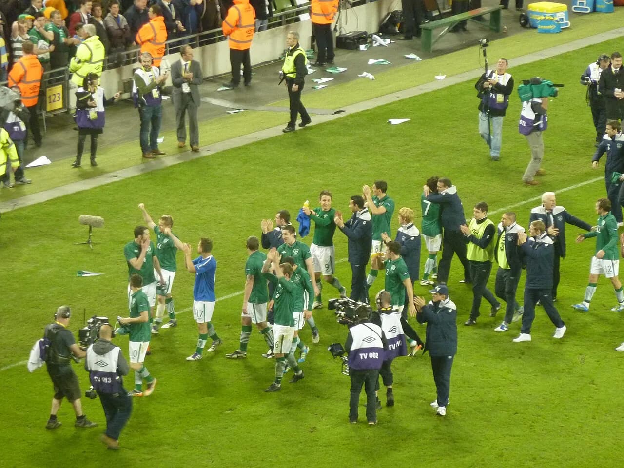 Republic of Ireland men’s football team at Aviva Stadium in 2011