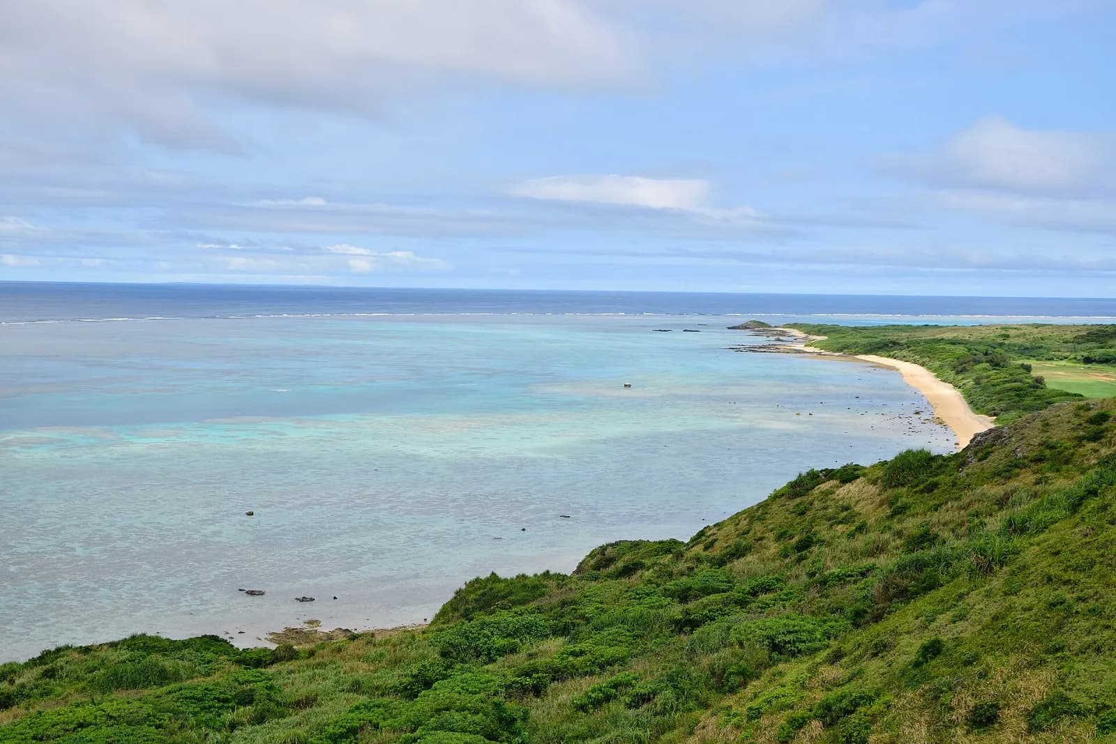 Coastline and sea at Ishigaki, Okinawa Prefecture.